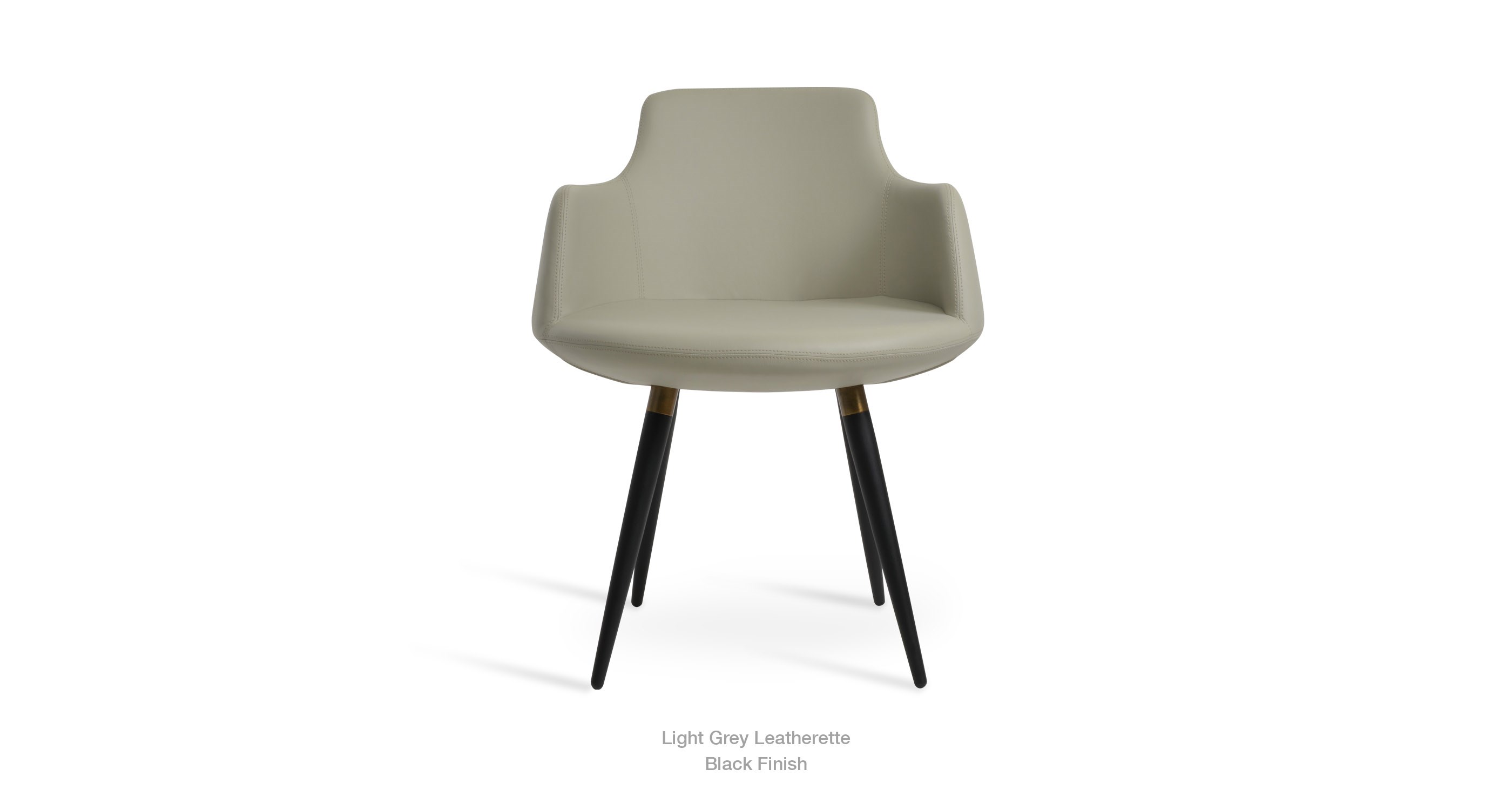 light grey leatherette