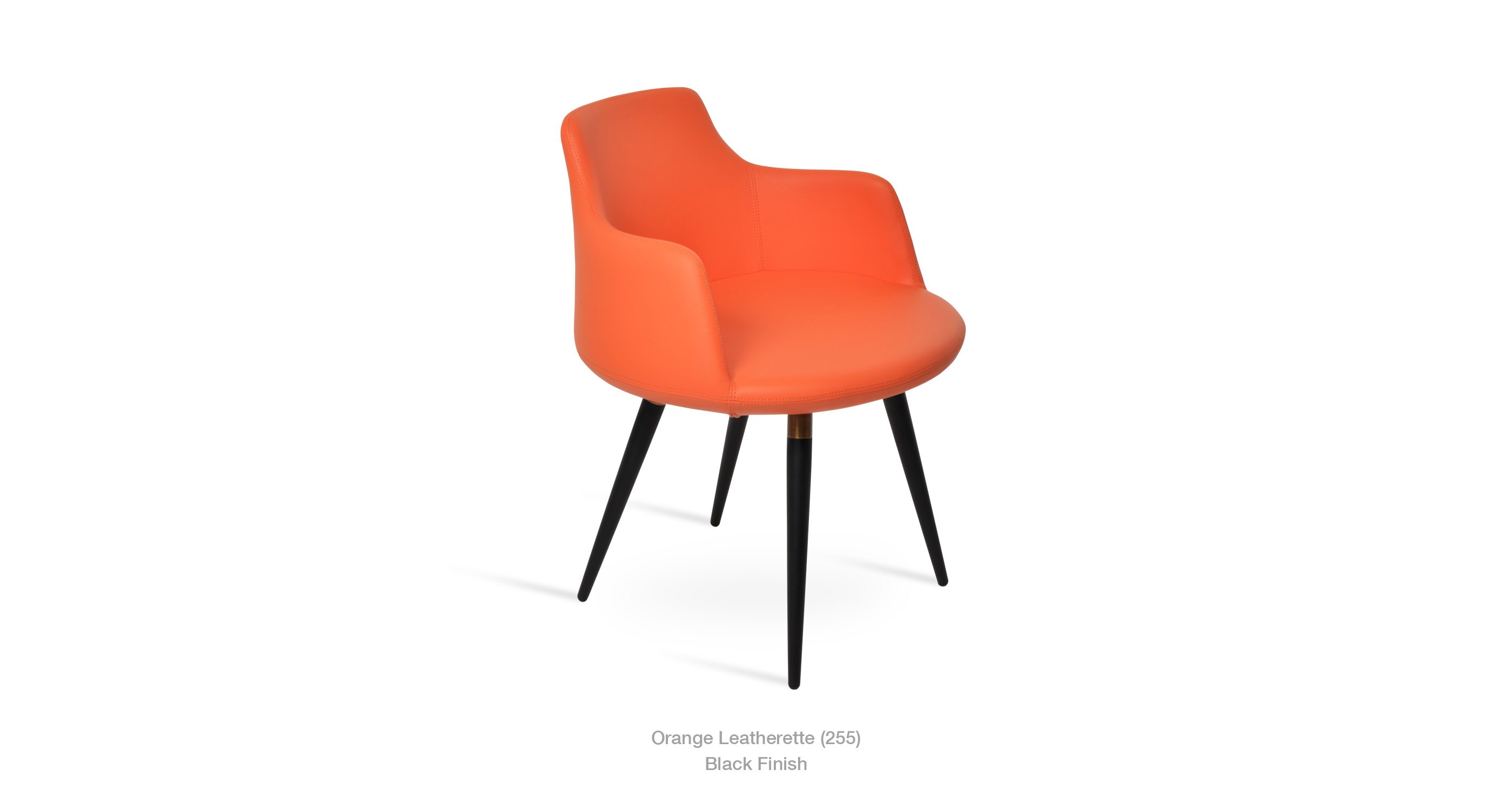 orange leatherette