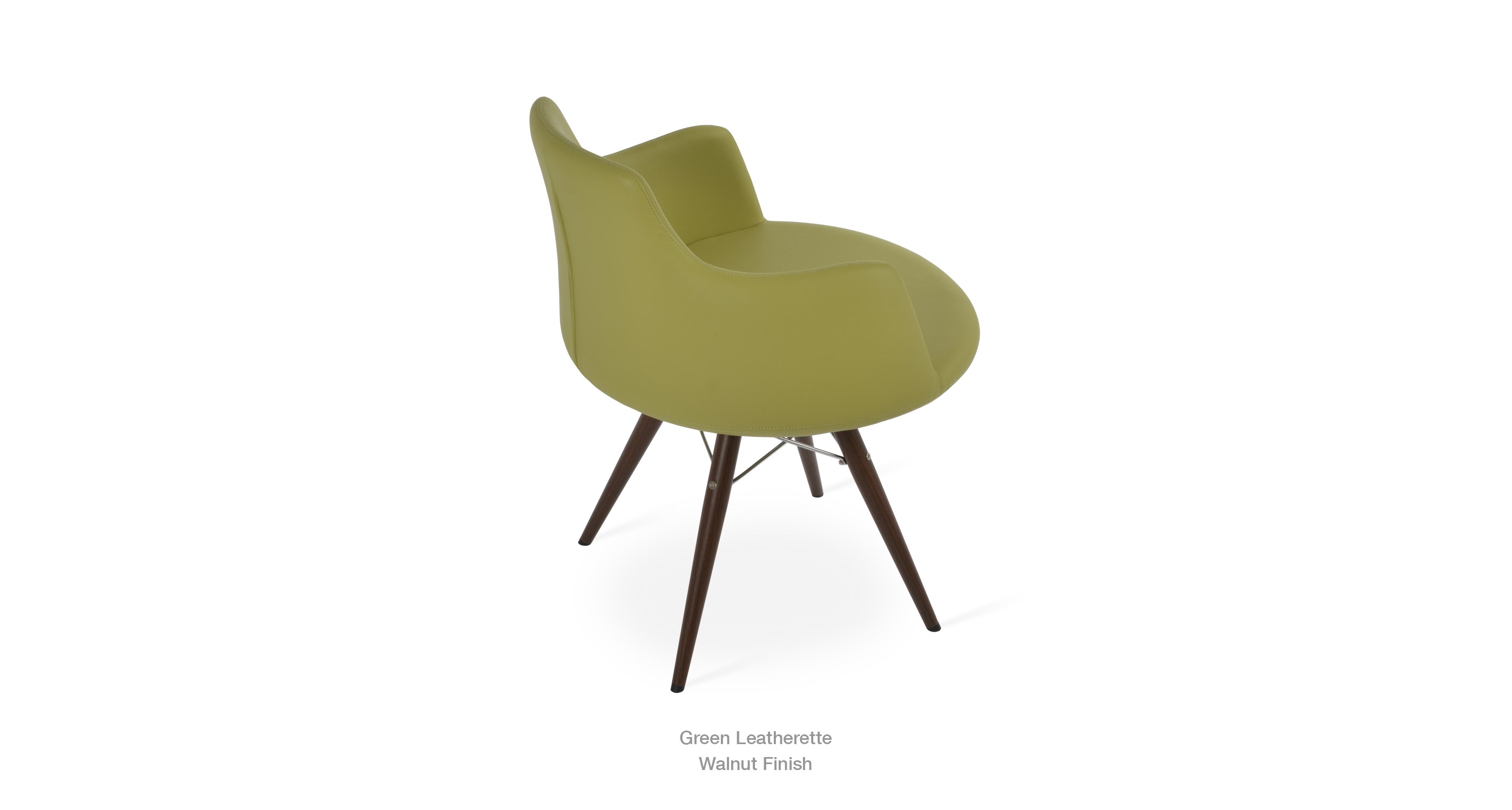 green leatherette