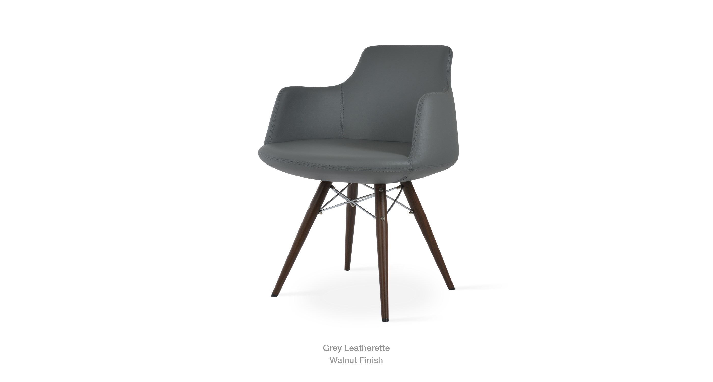 grey leatherette