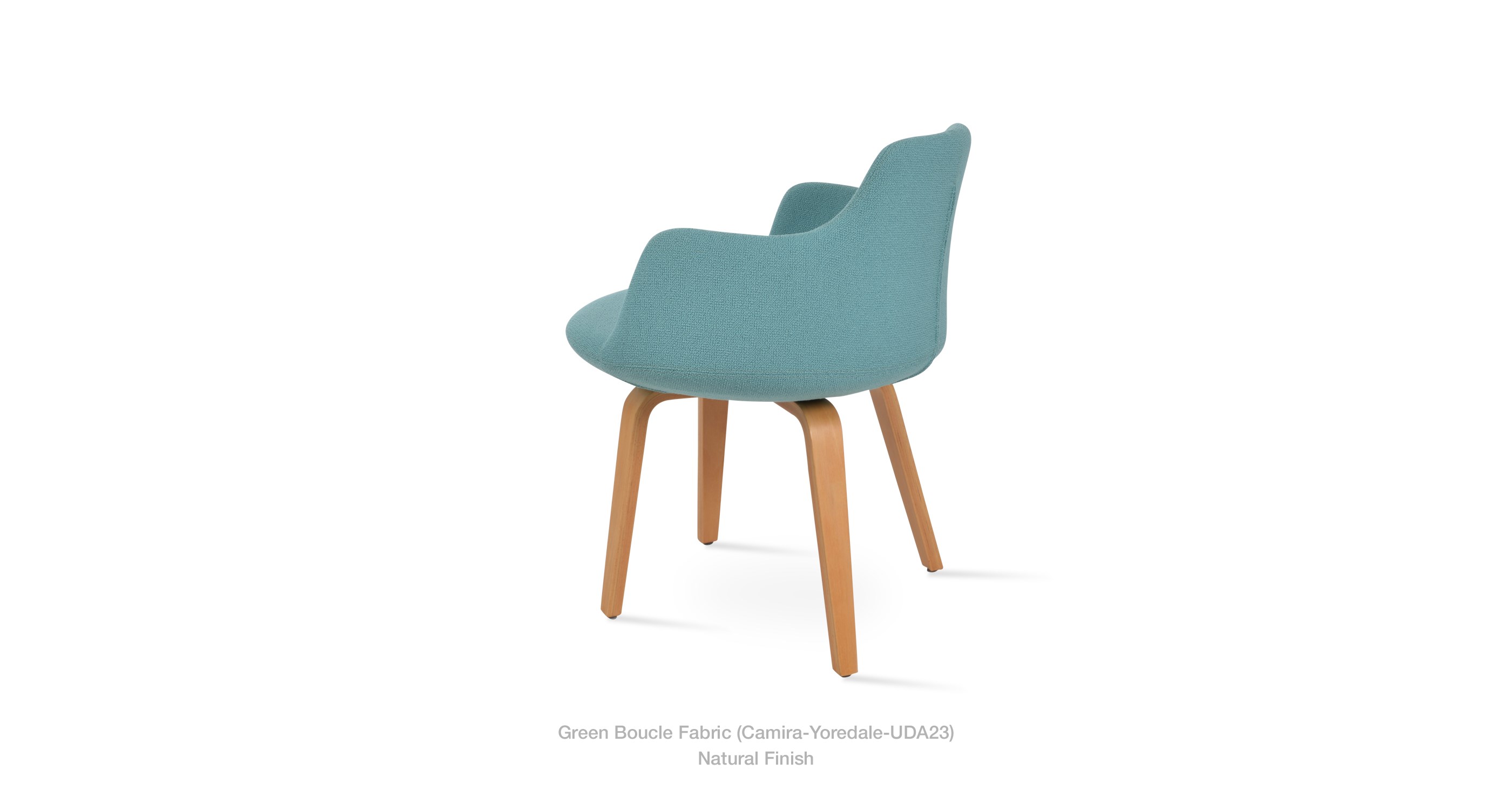 green boucle - natural