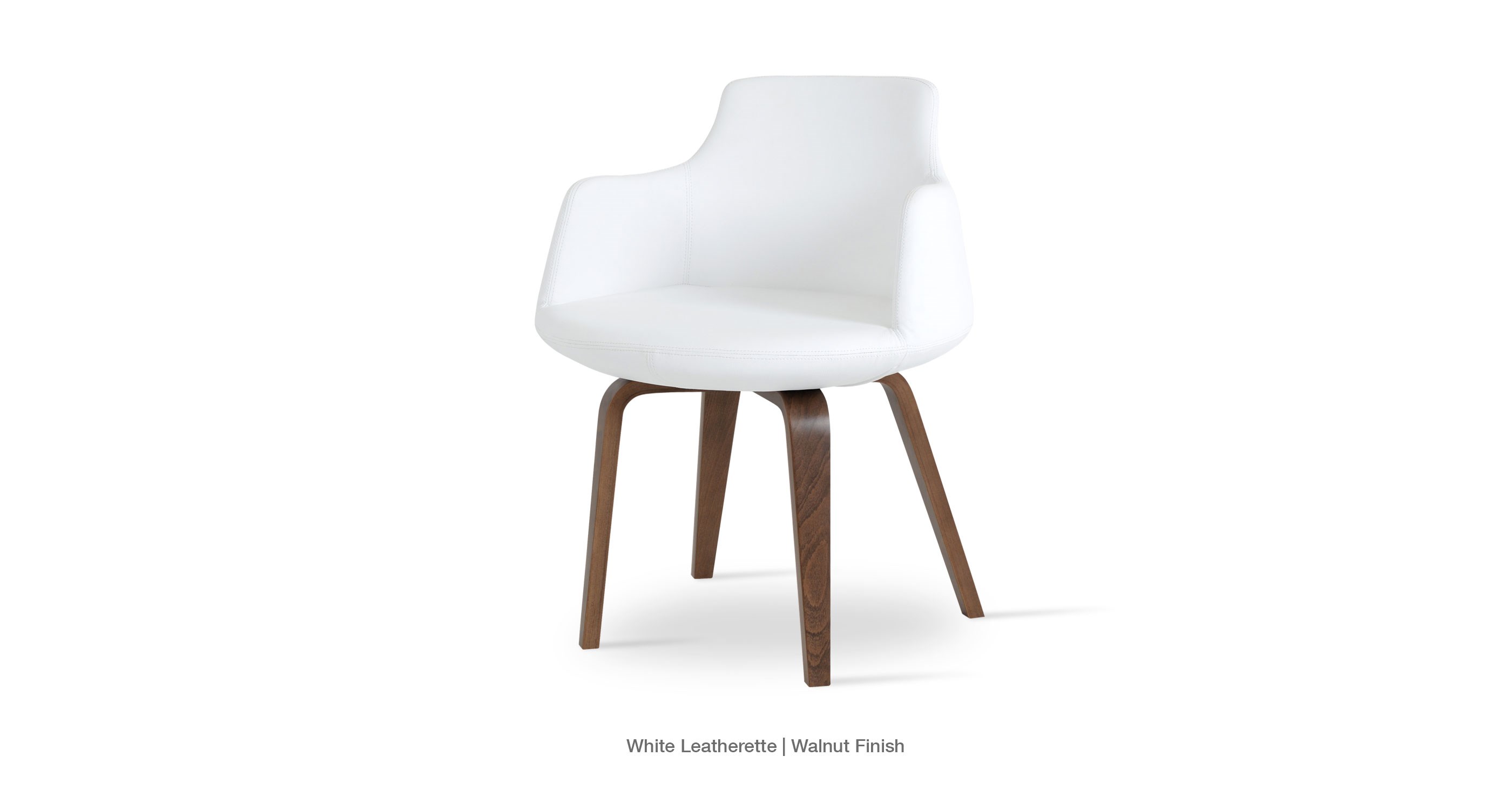 Dervish Plywood White leatherette