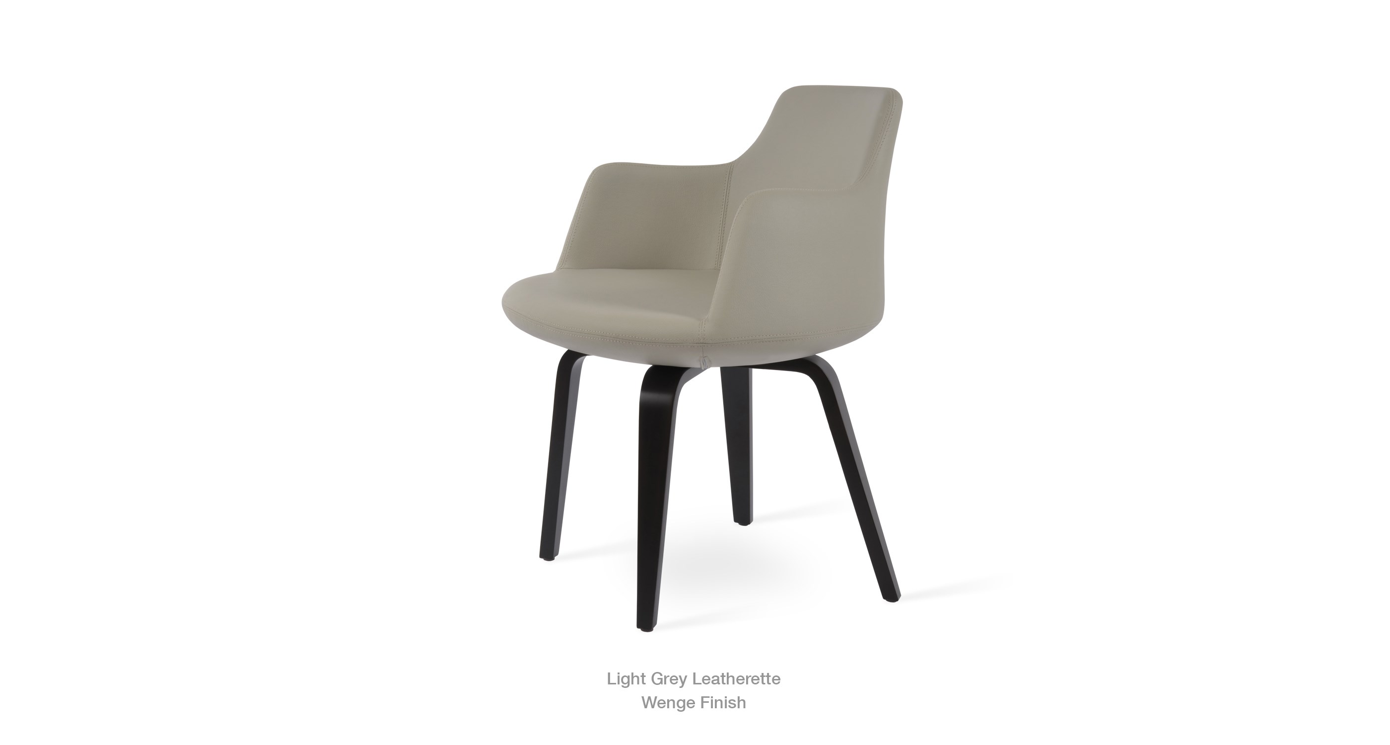 light grey leatherette