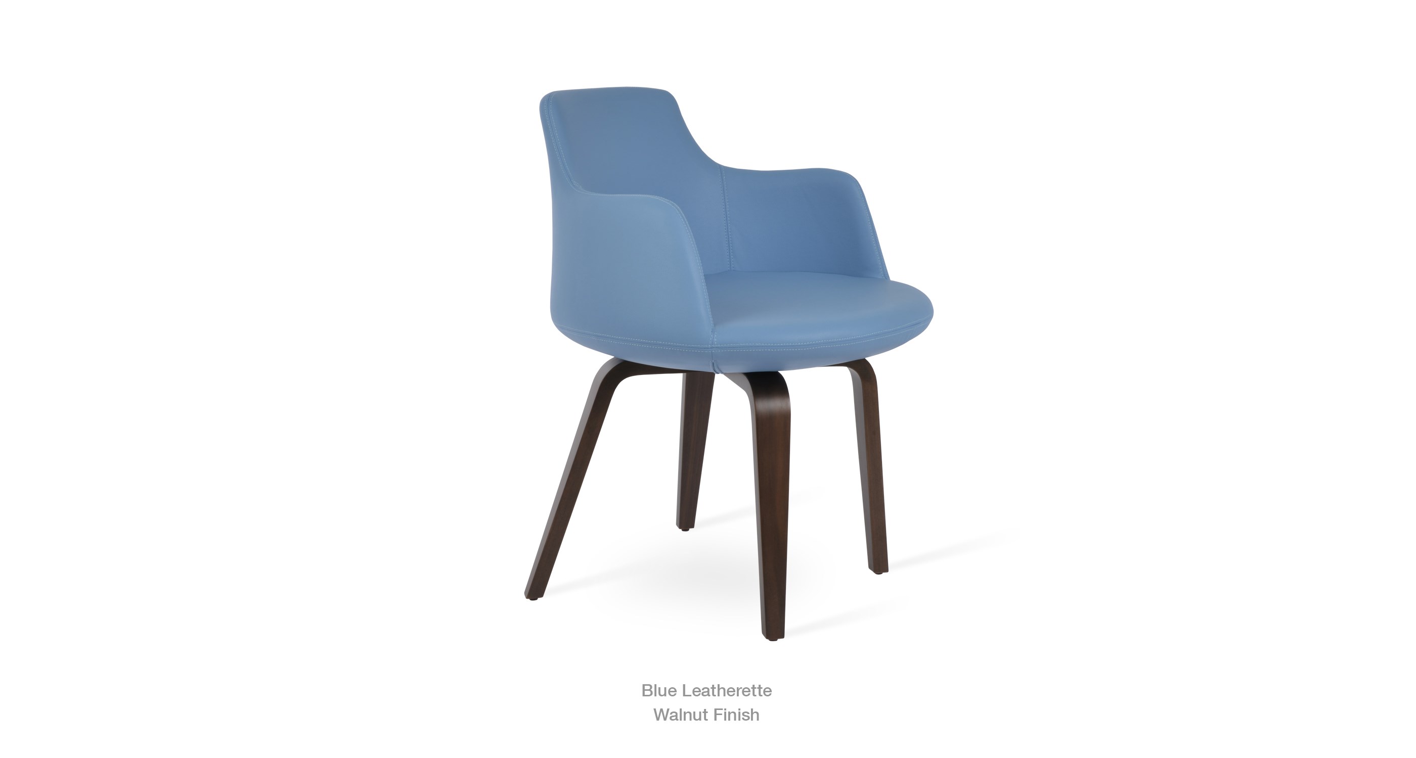 blue leatherette