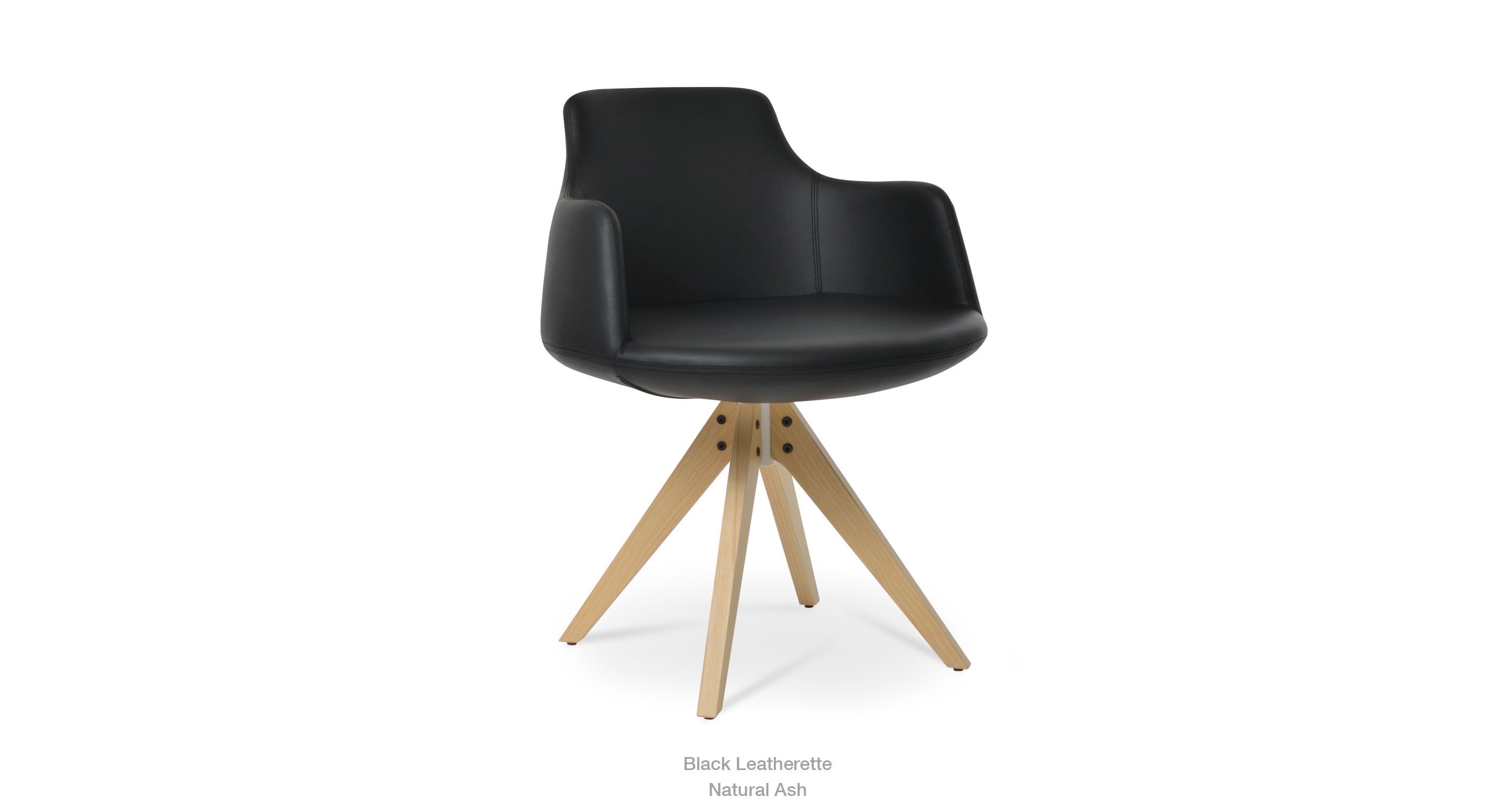black leatherette