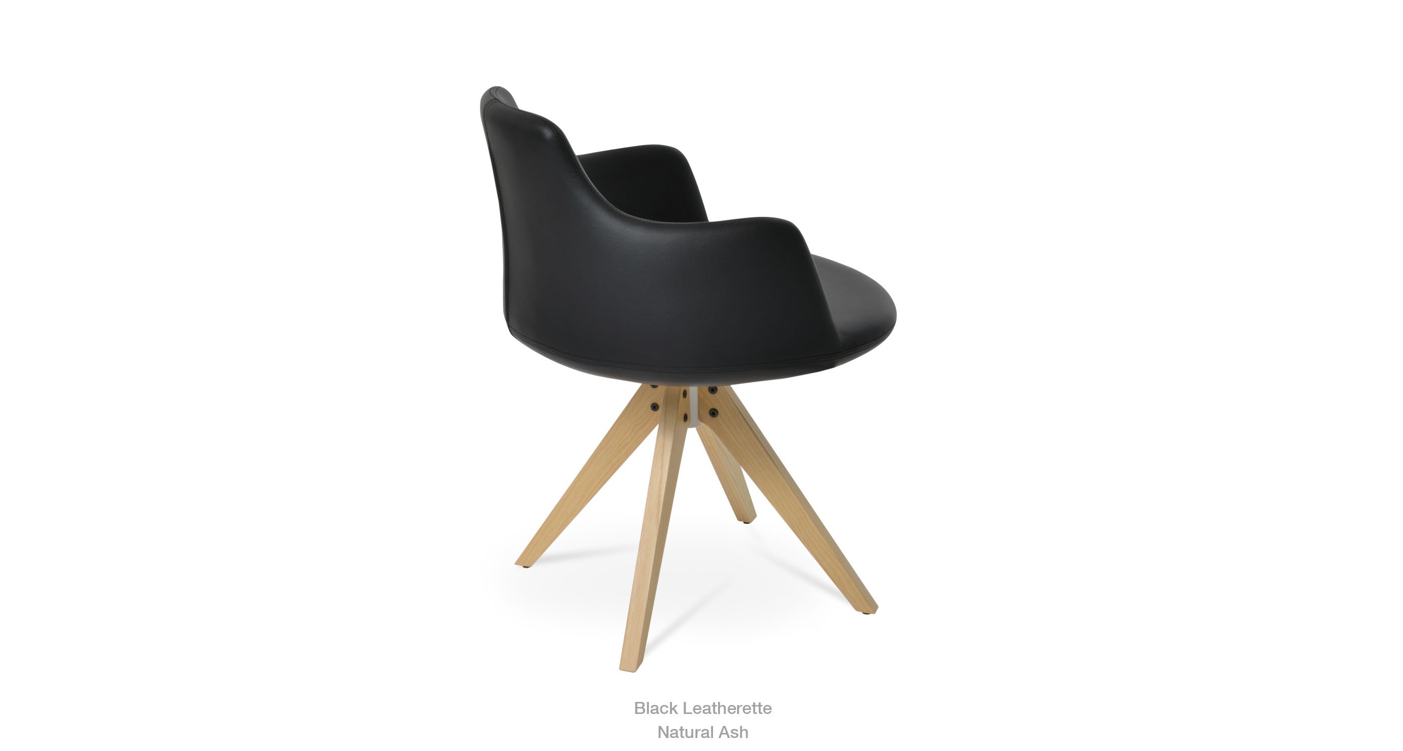 black leatherette