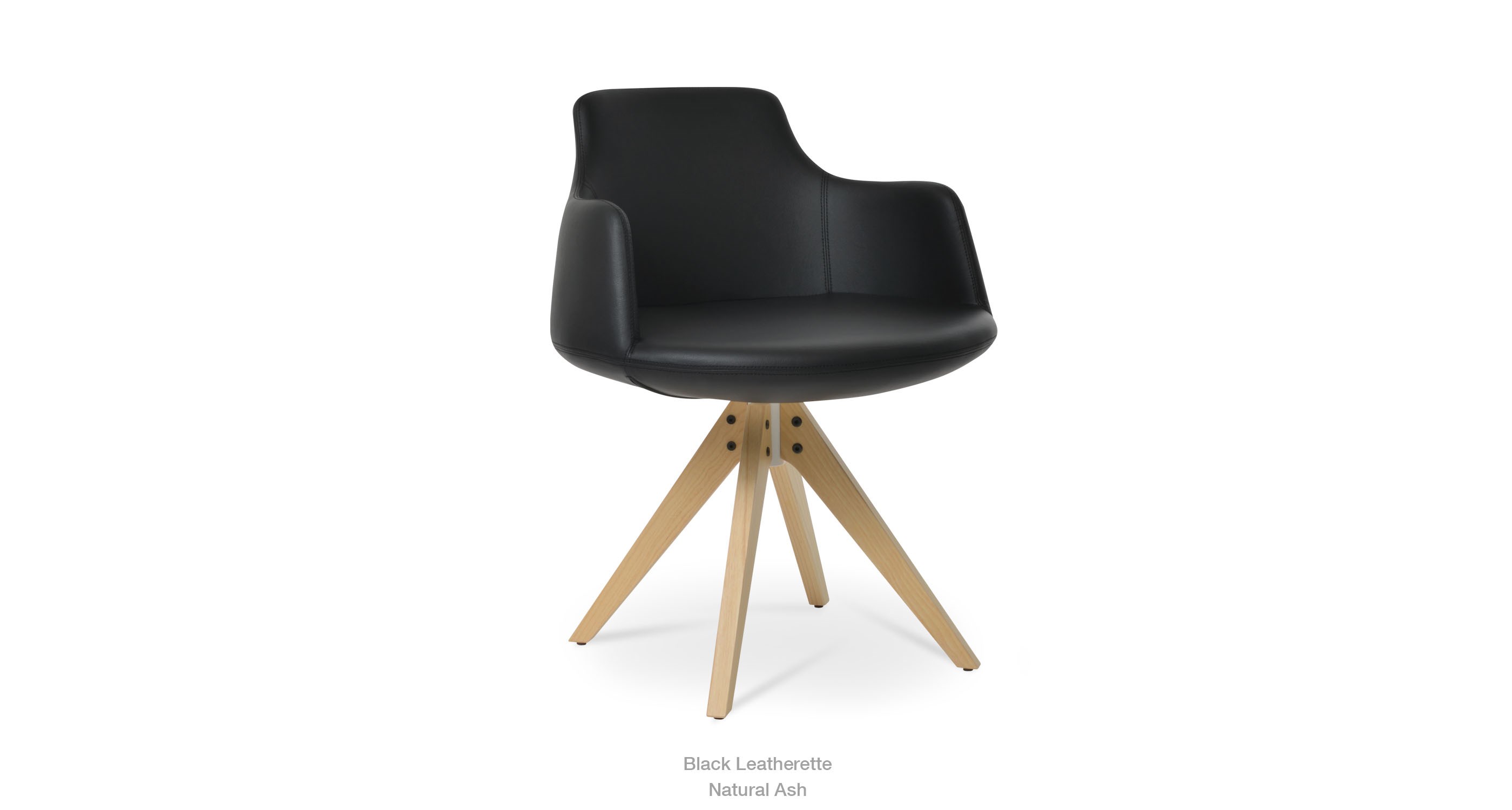 black leatherette