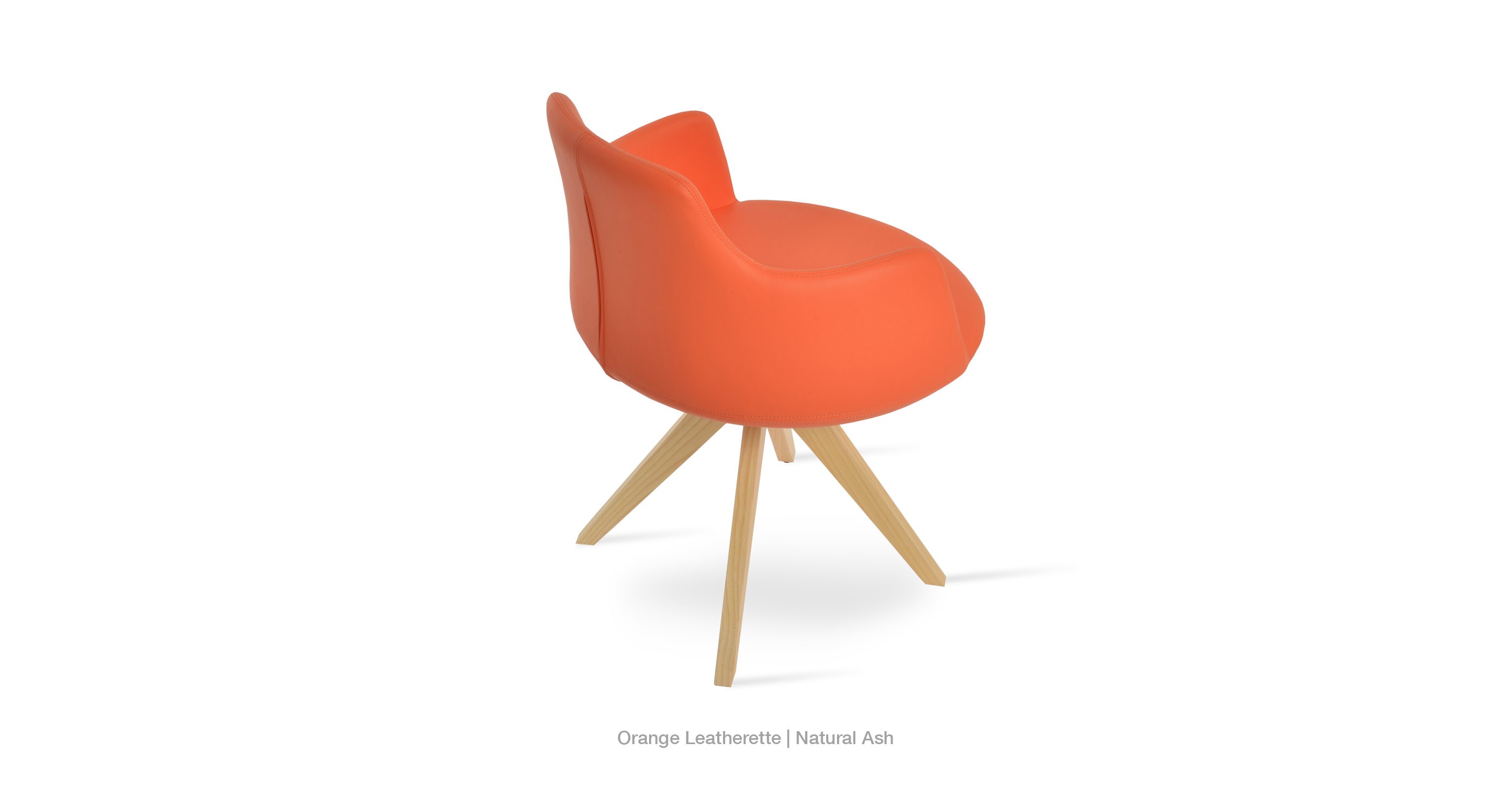 orange leatherette