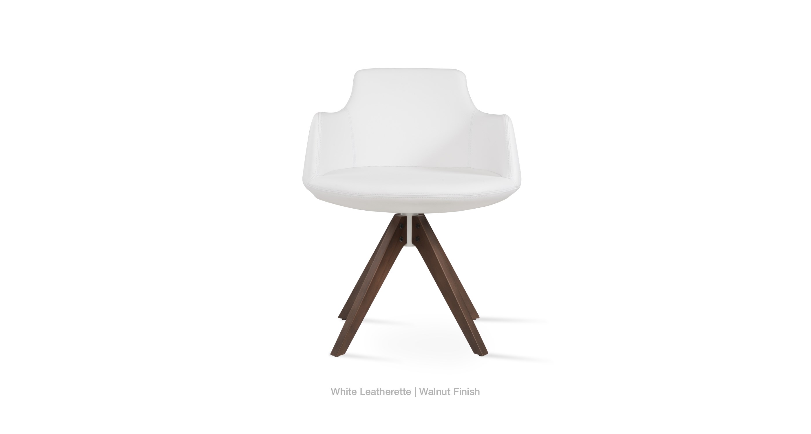white leatherette