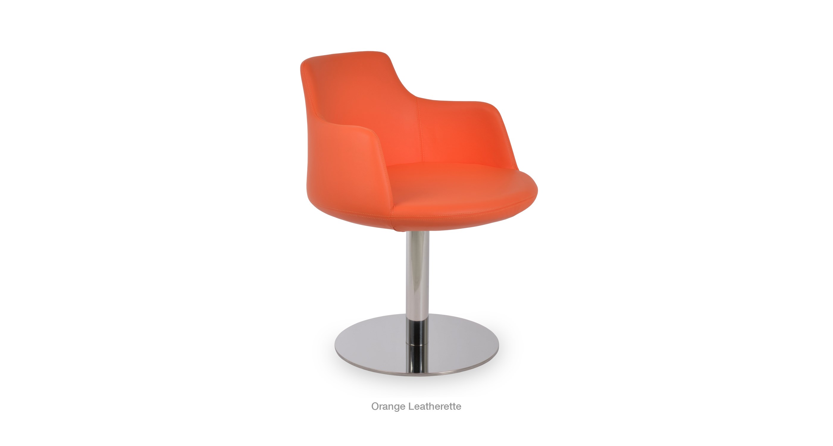 orange leatherette