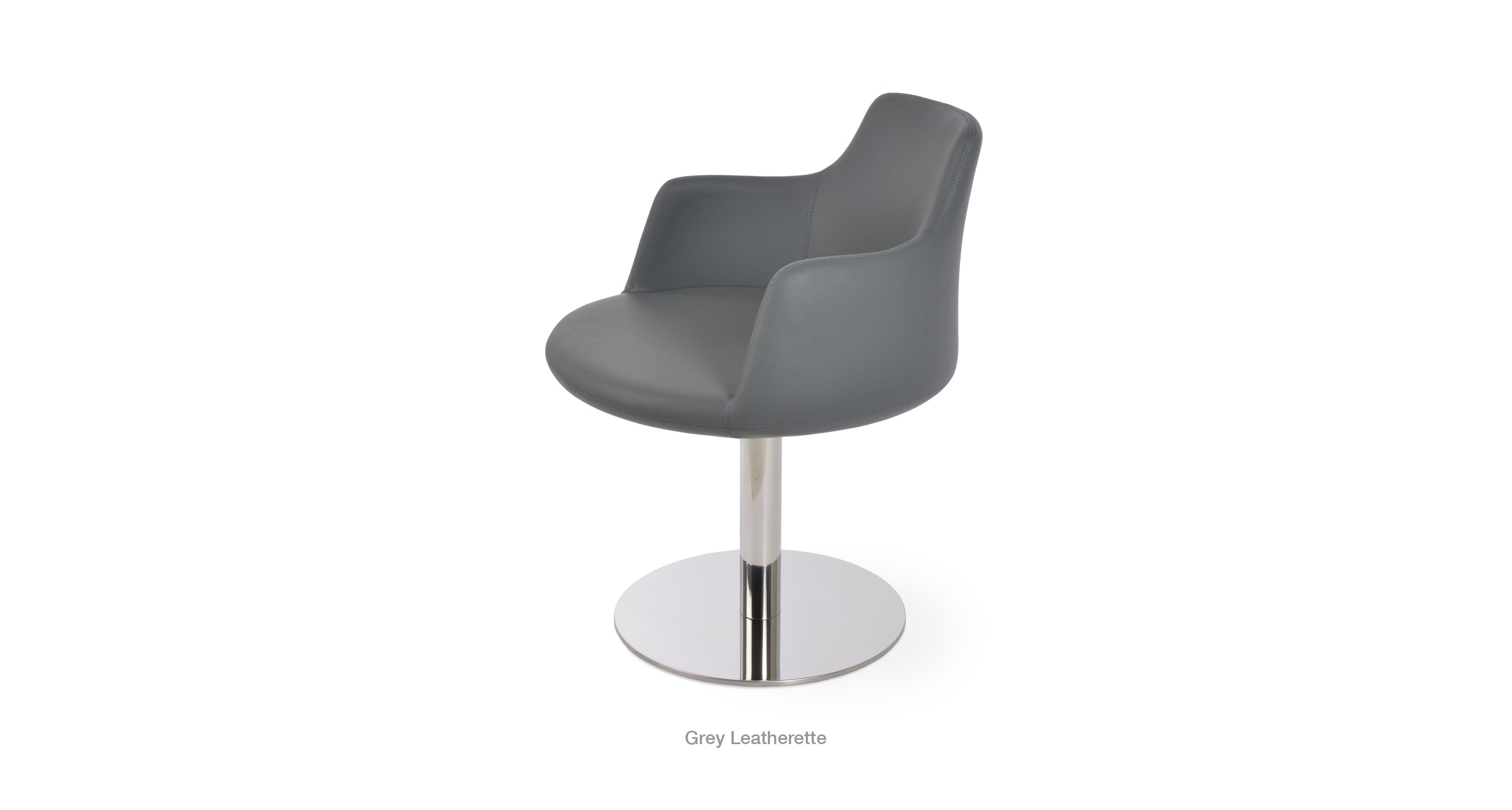 grey leatherette