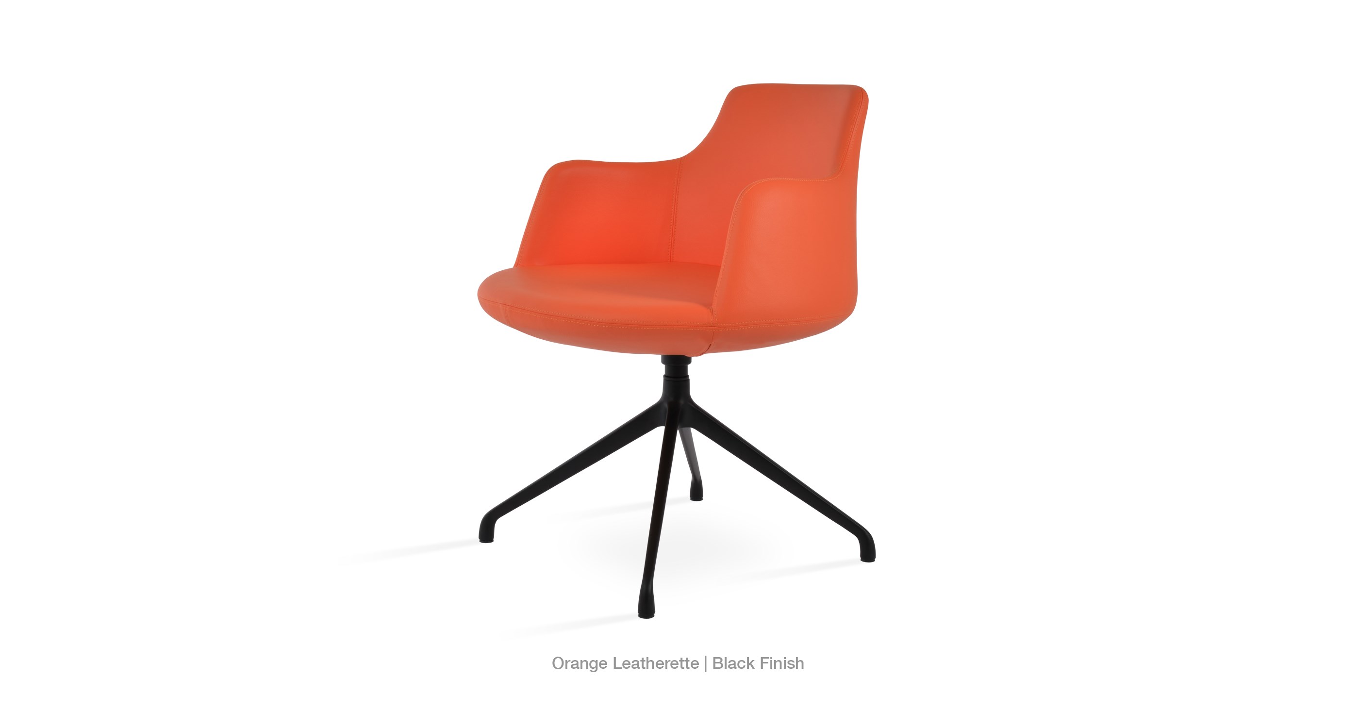 orange leatherette