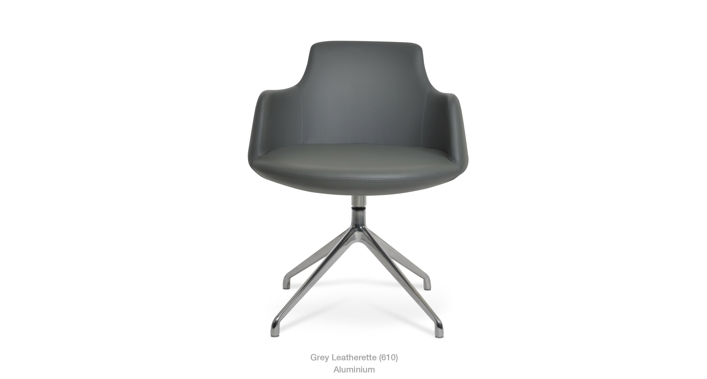 grey leatherette