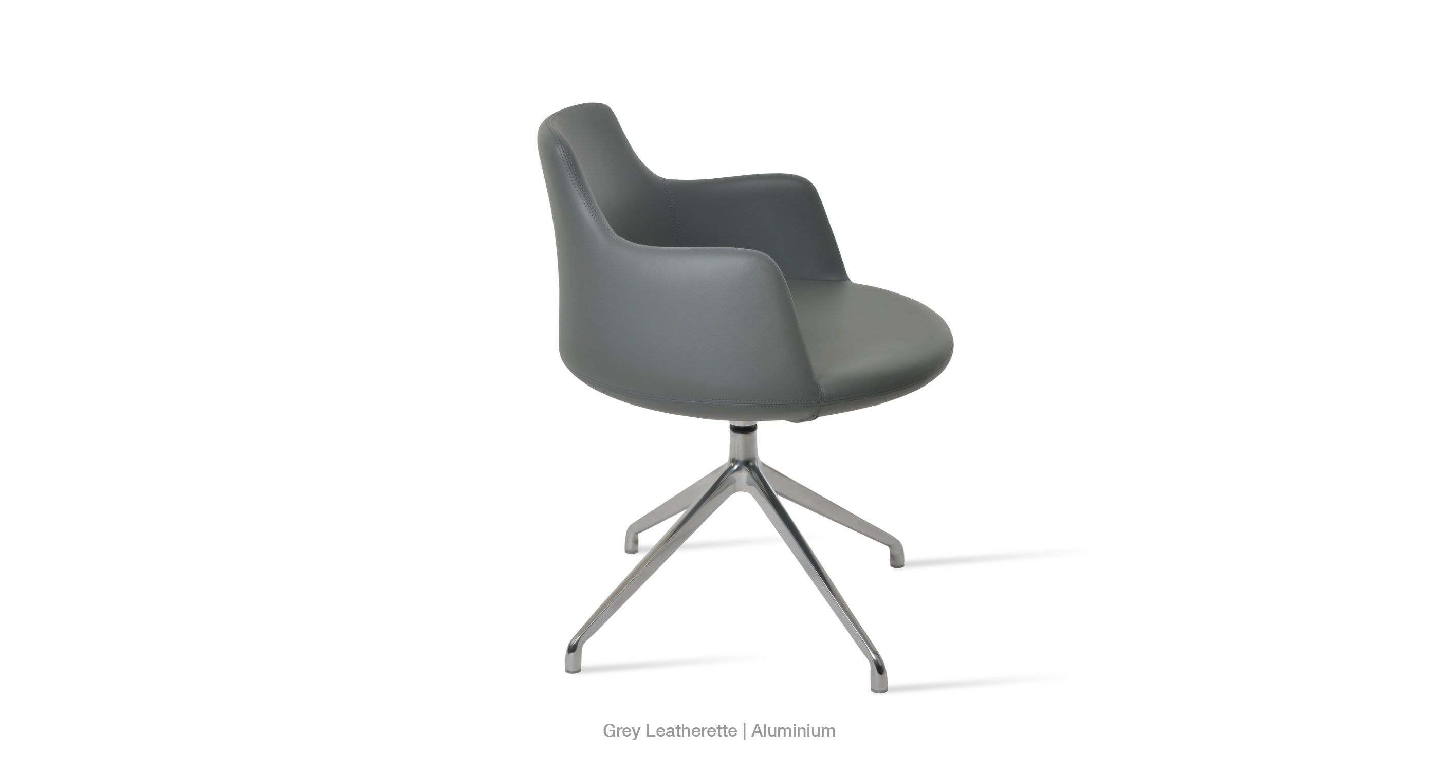 grey leatherette