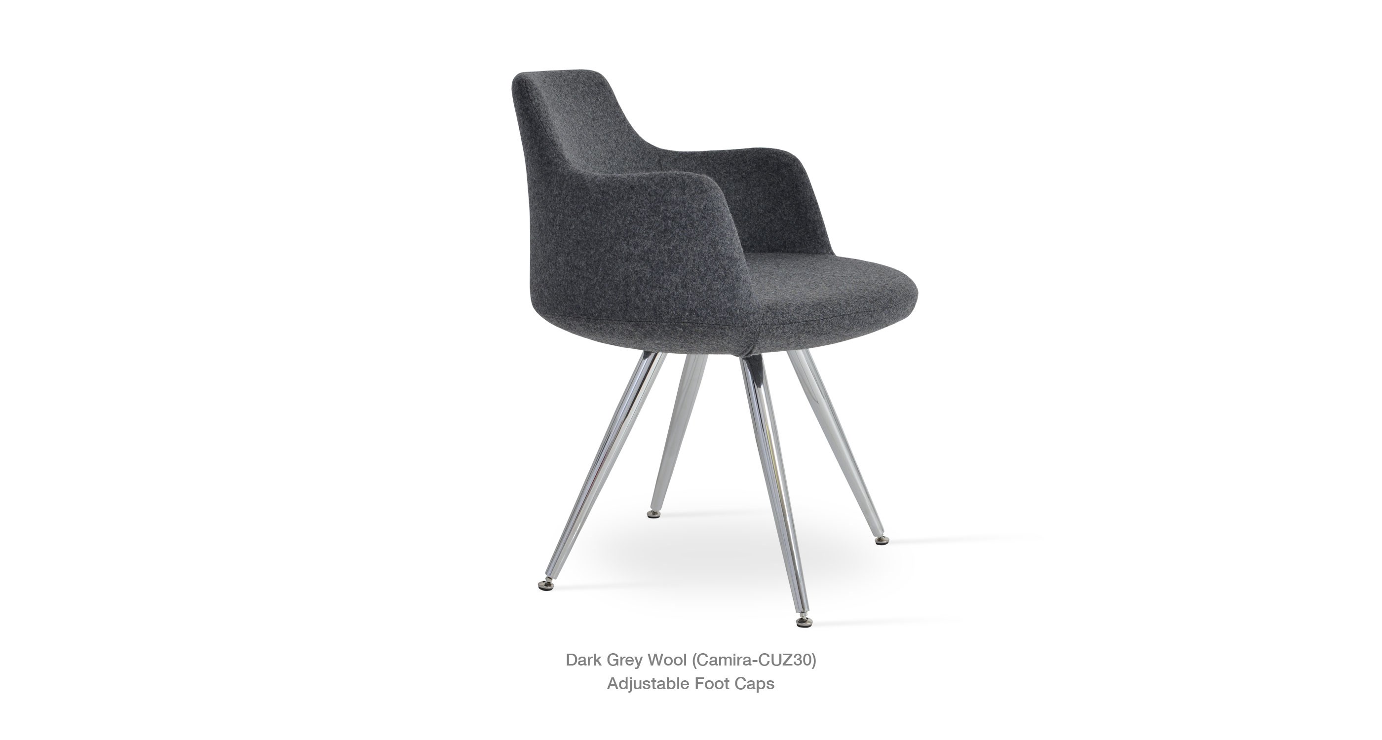 Dark Grey Wool Chrome