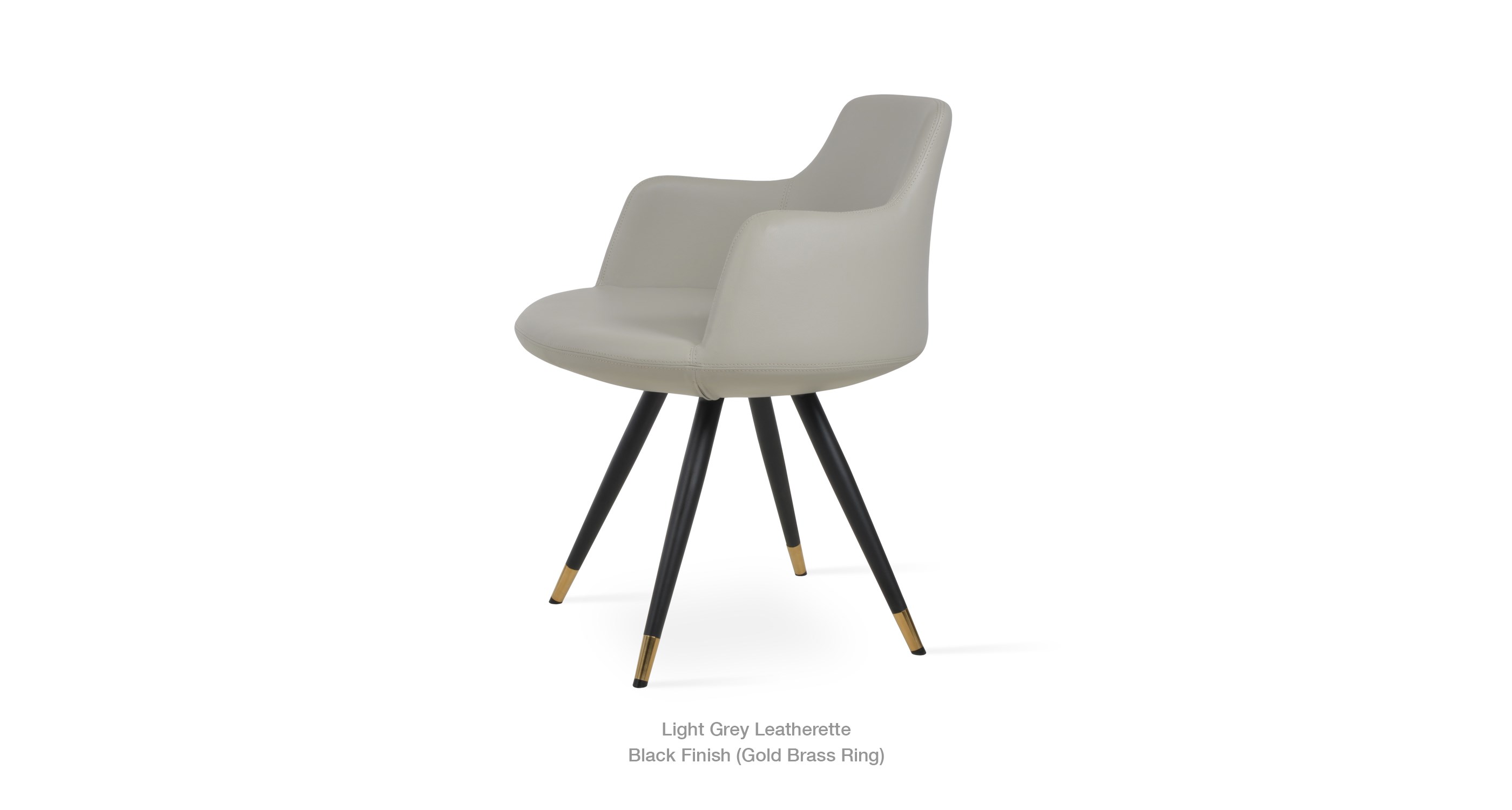 light grey leatherette