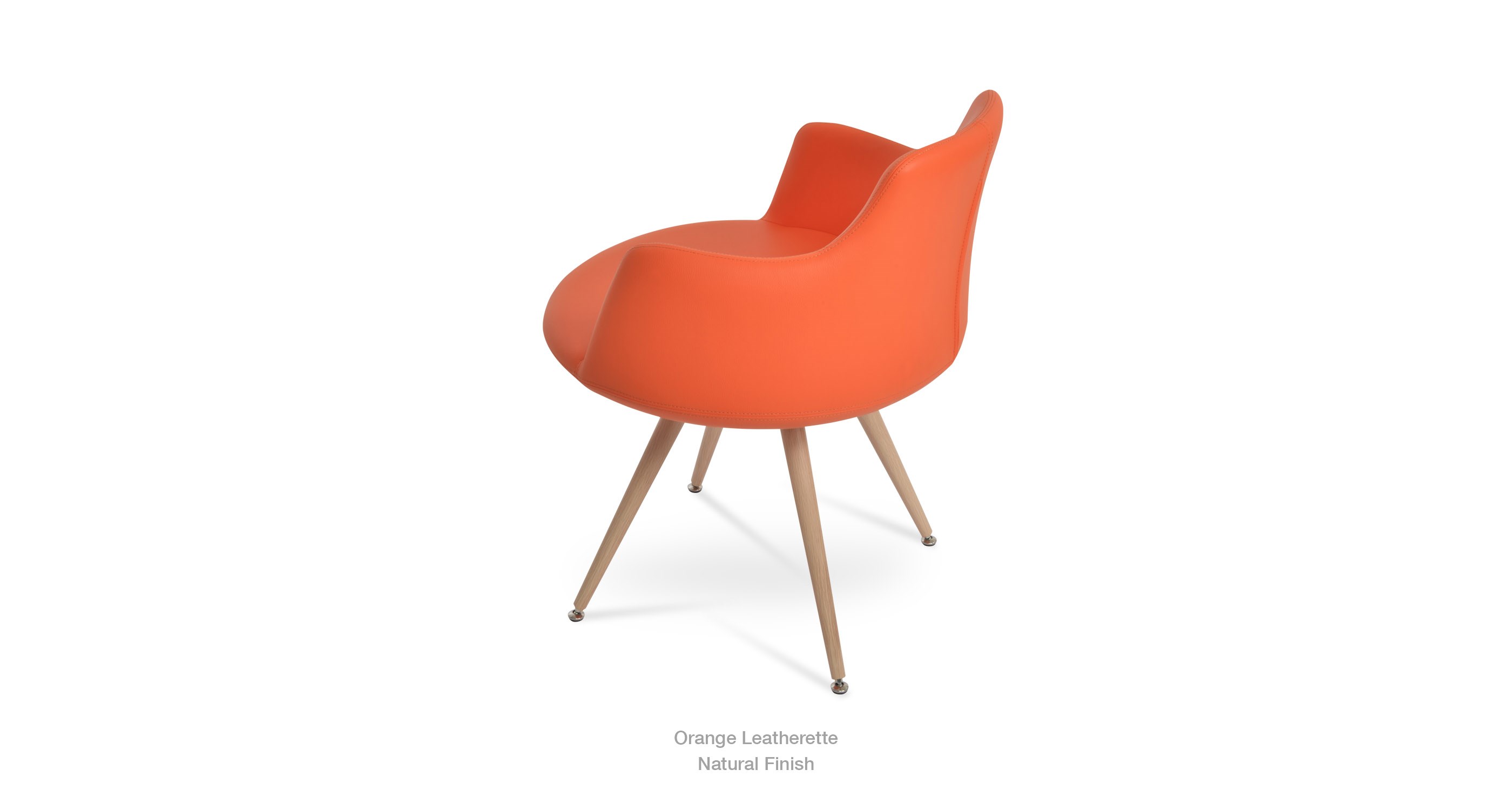orange leatherette