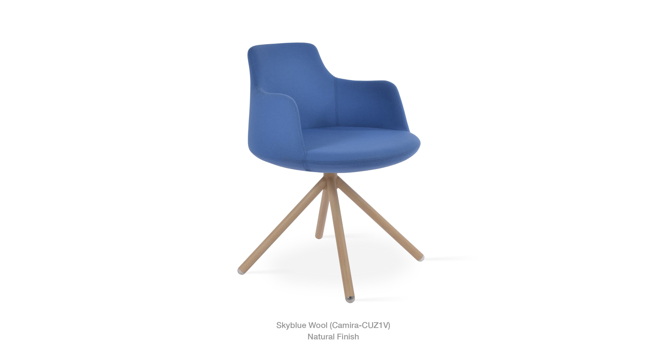 skybkue wool