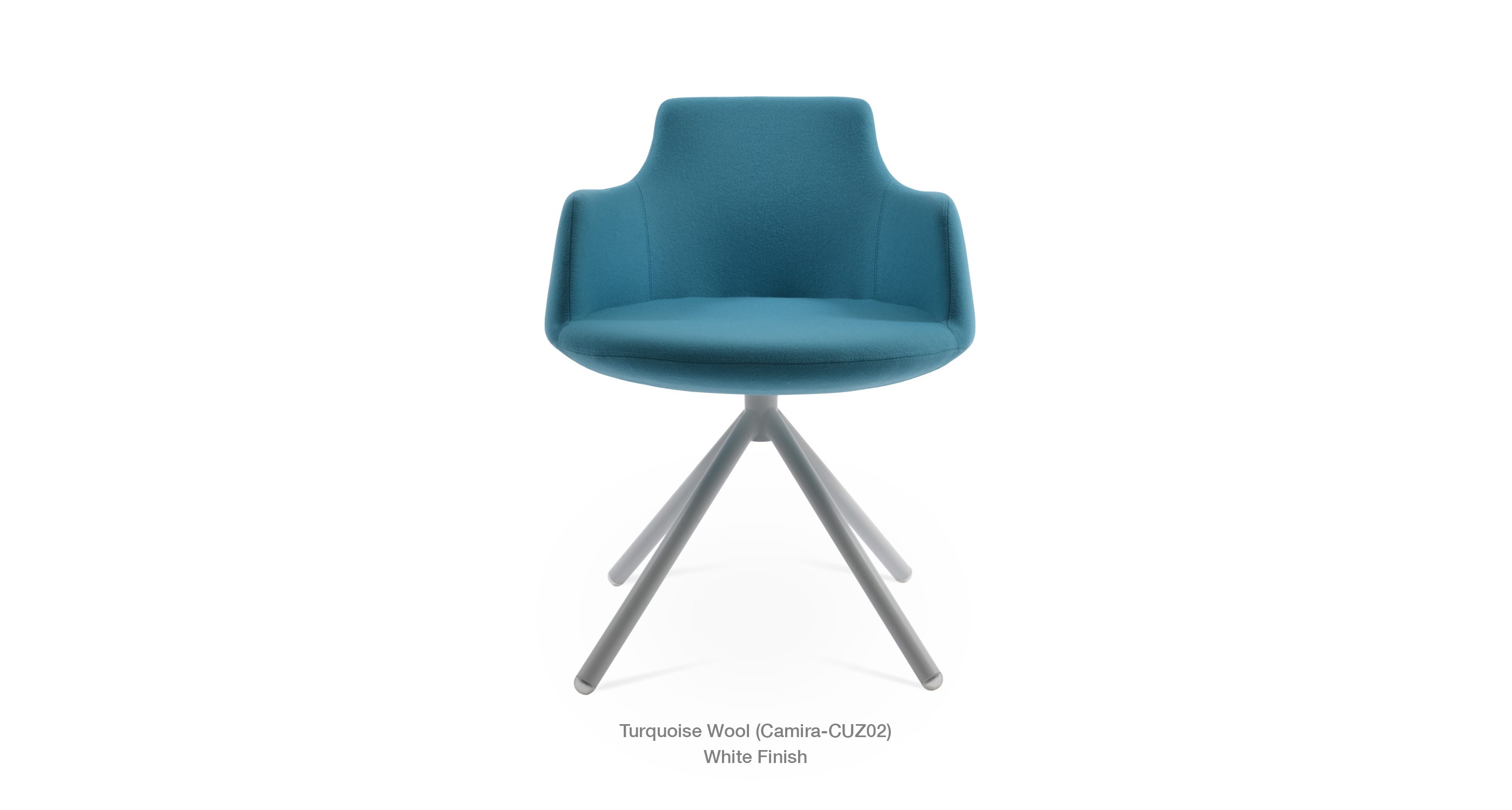 Turquoise camira - white