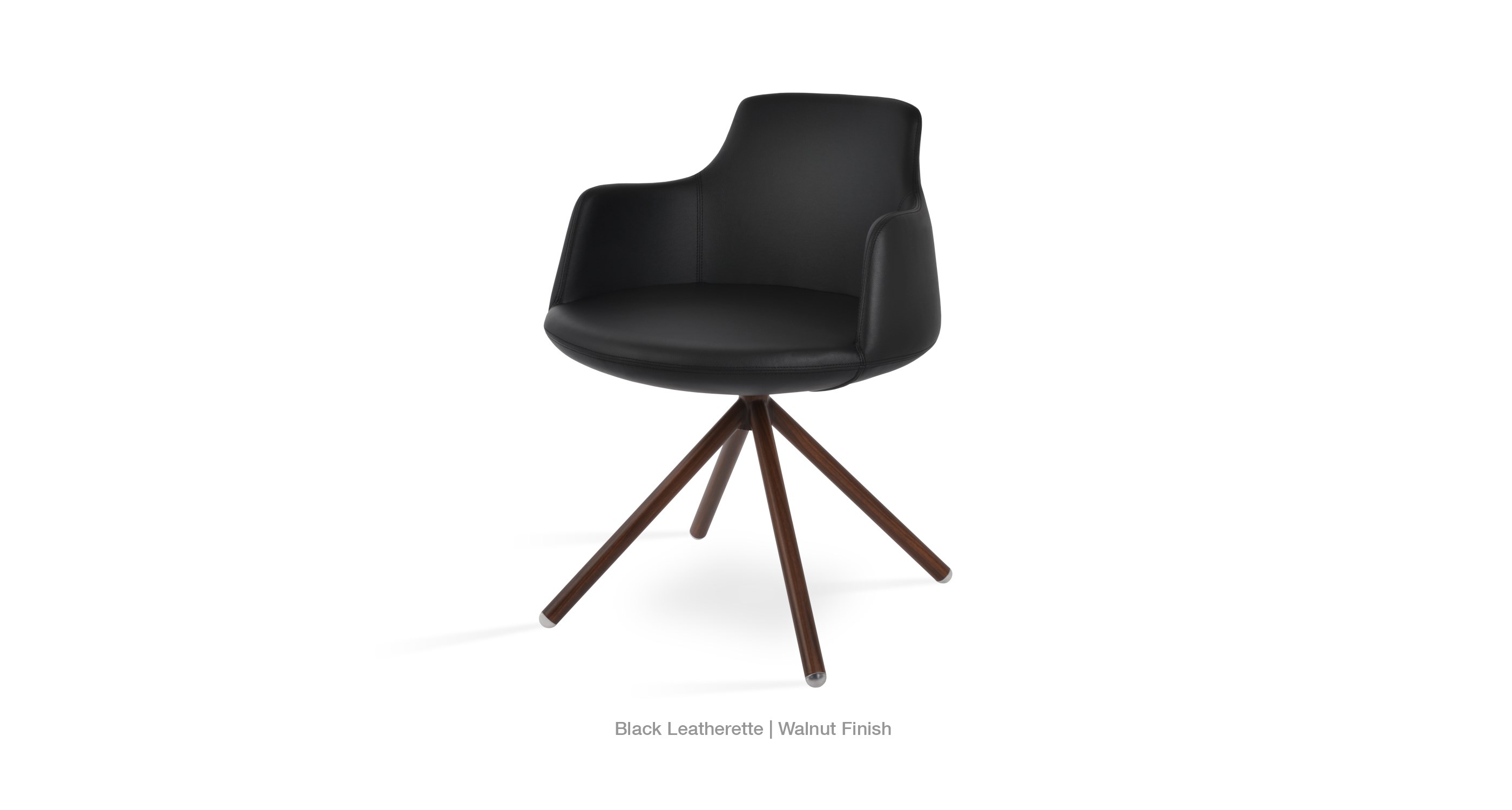 black leatherette
