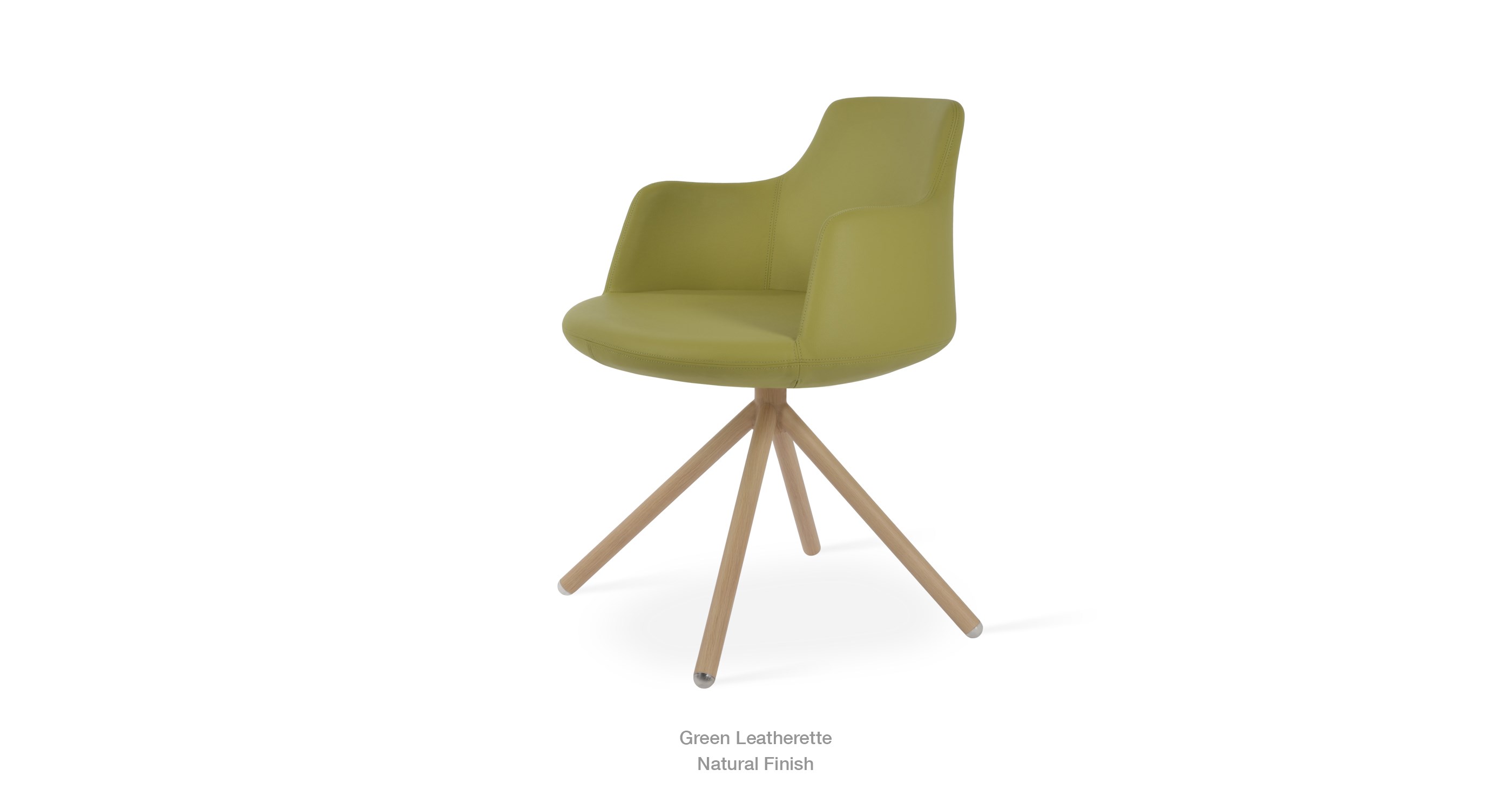 green leatherette