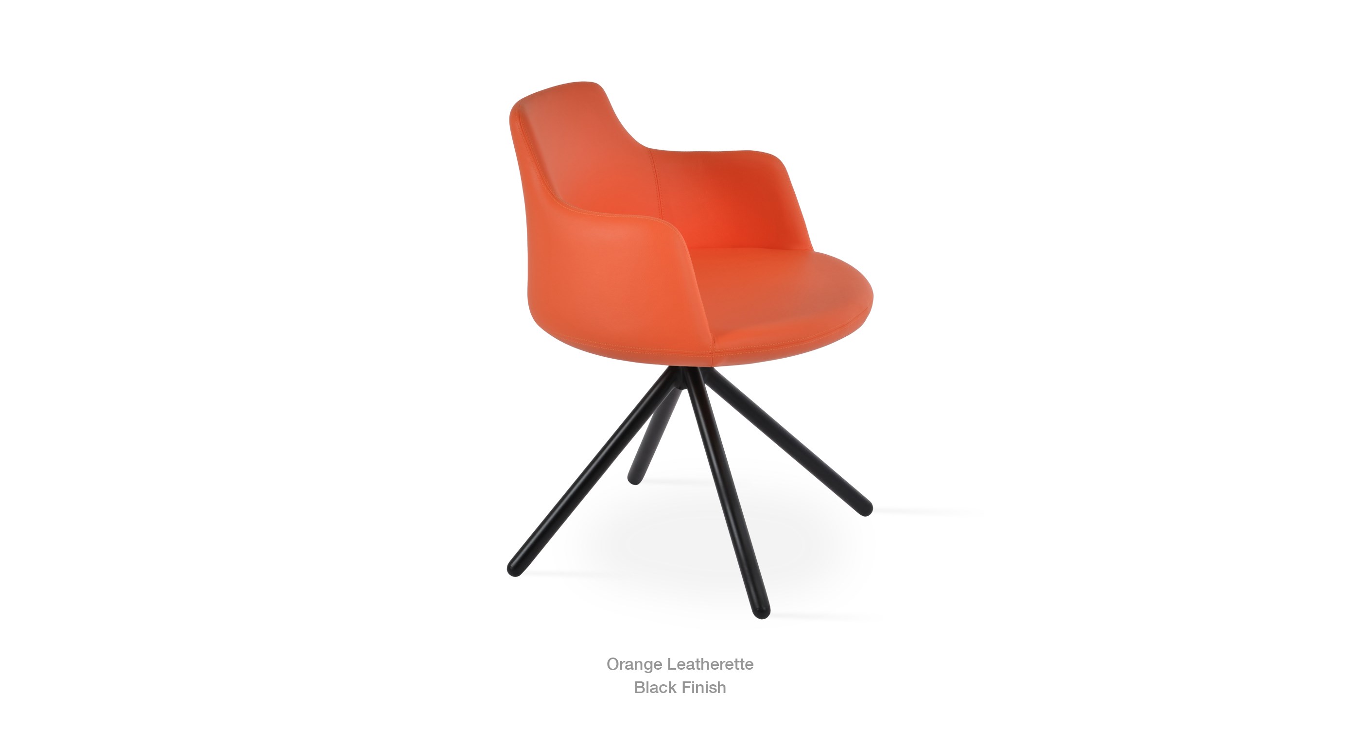 orange leatherette