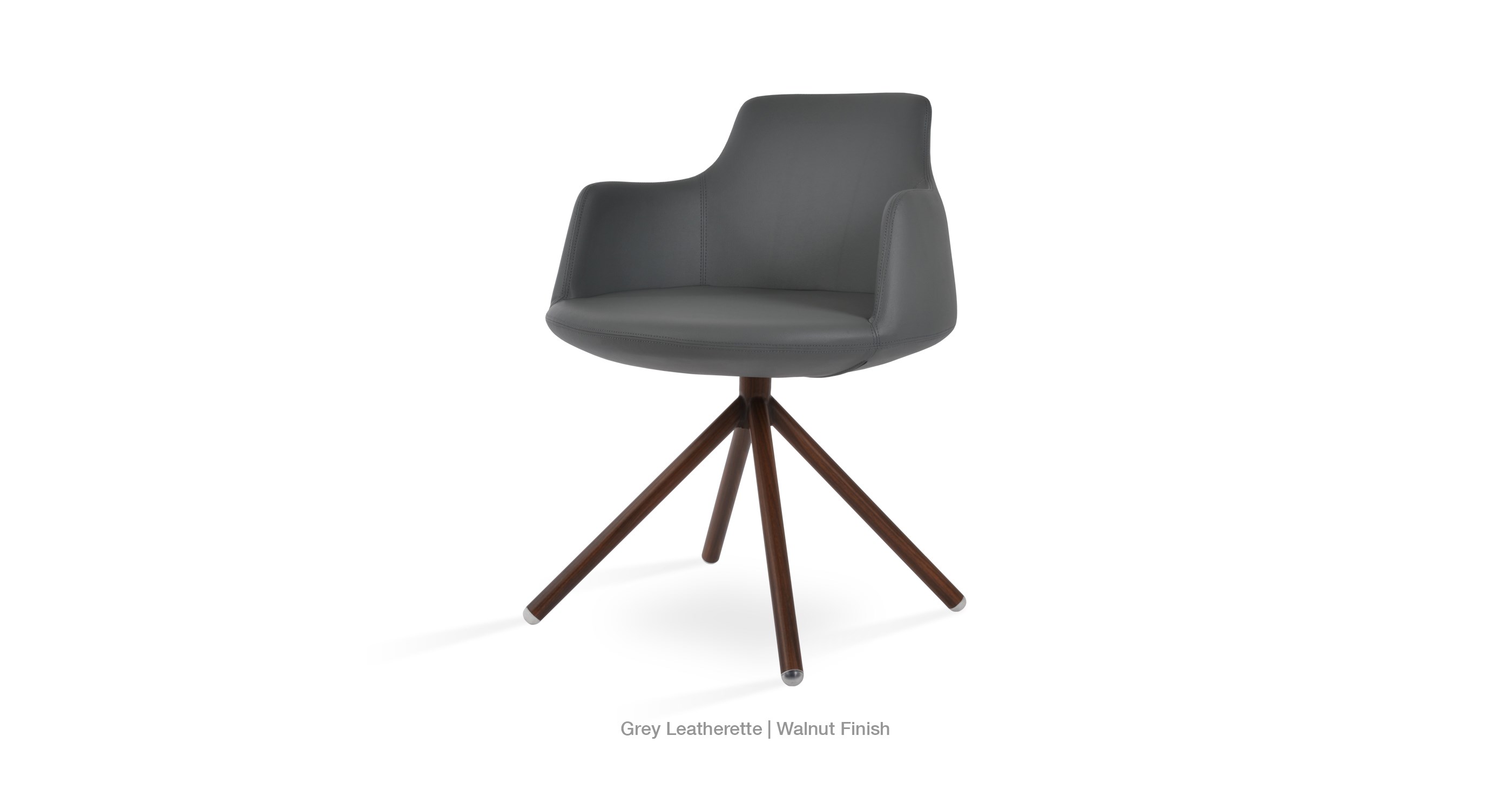 grey leatherette