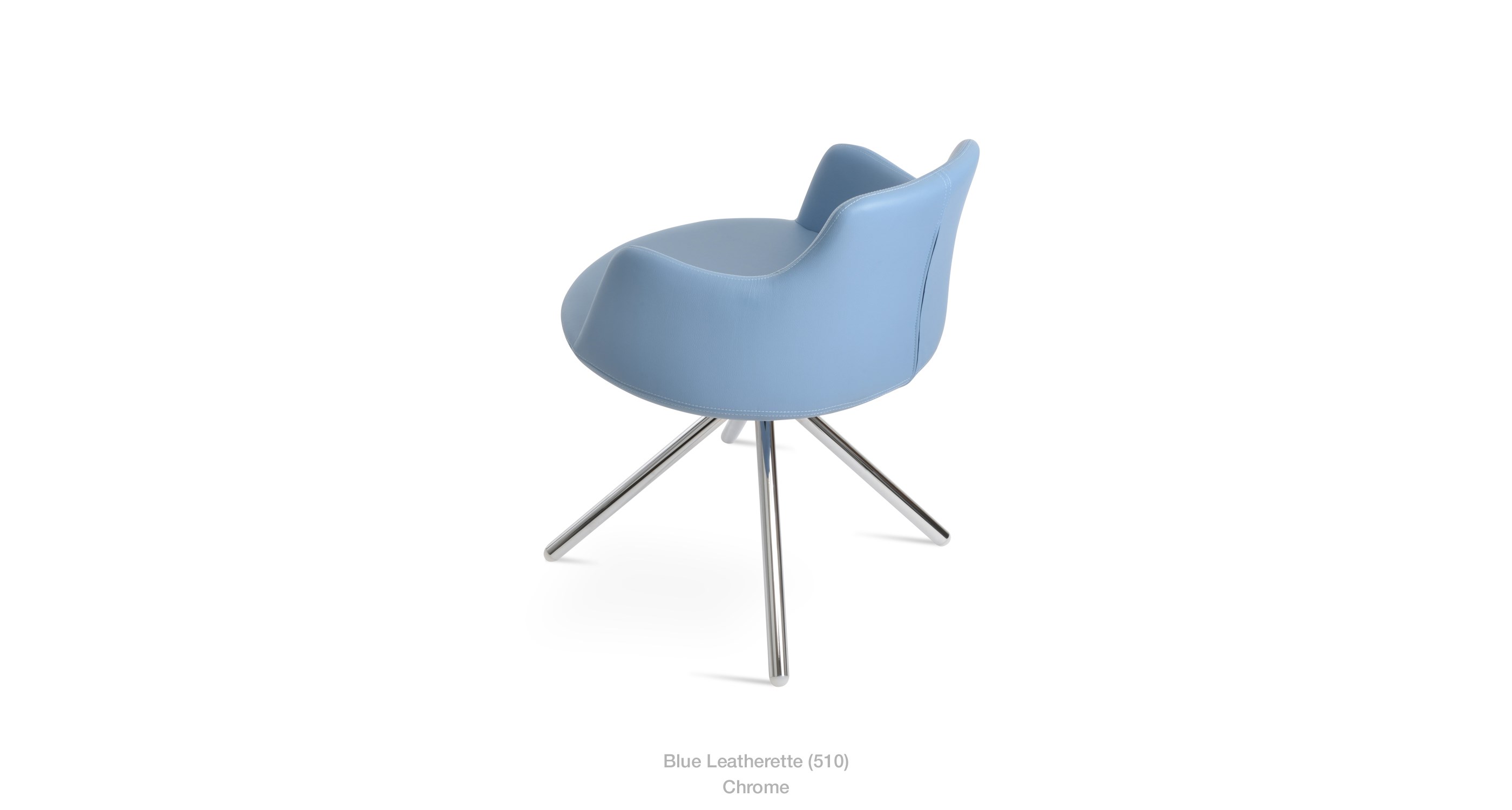 blue leatherette