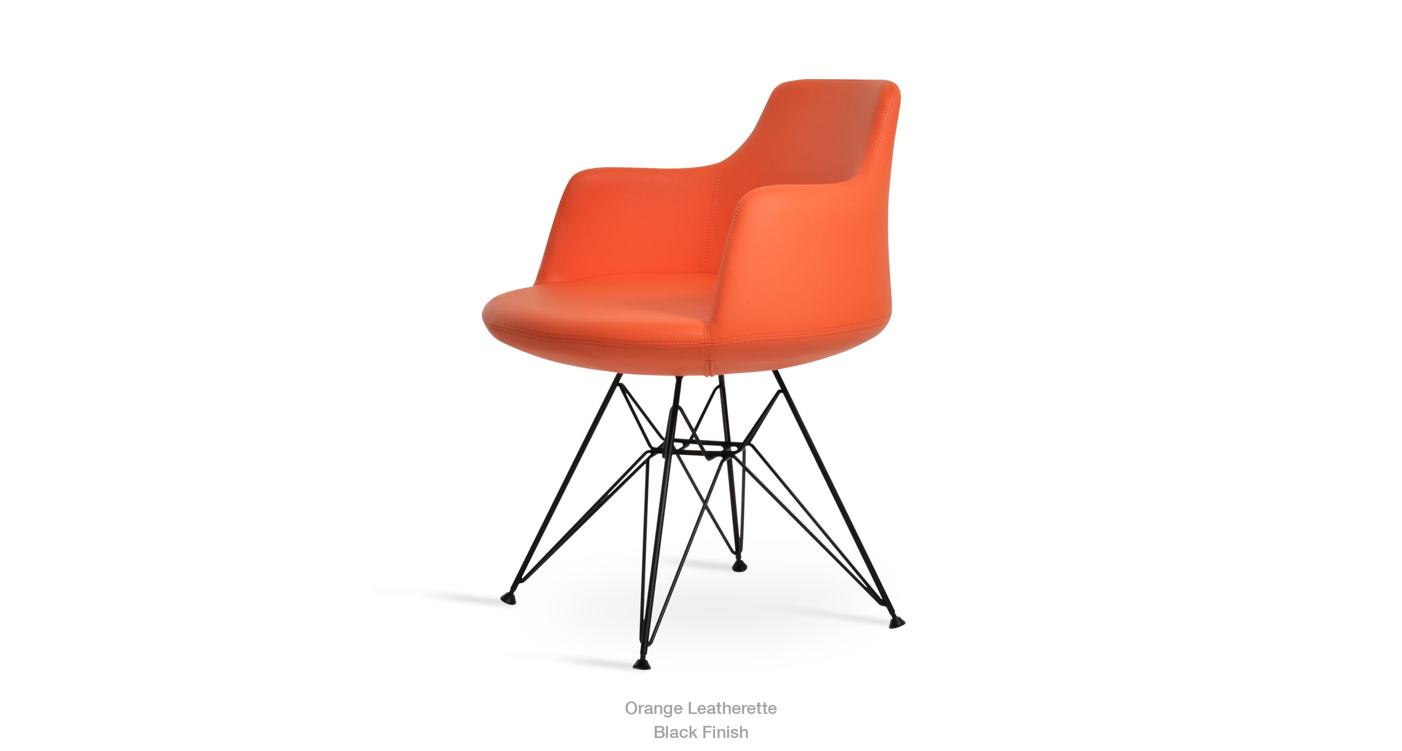 orange leatherette