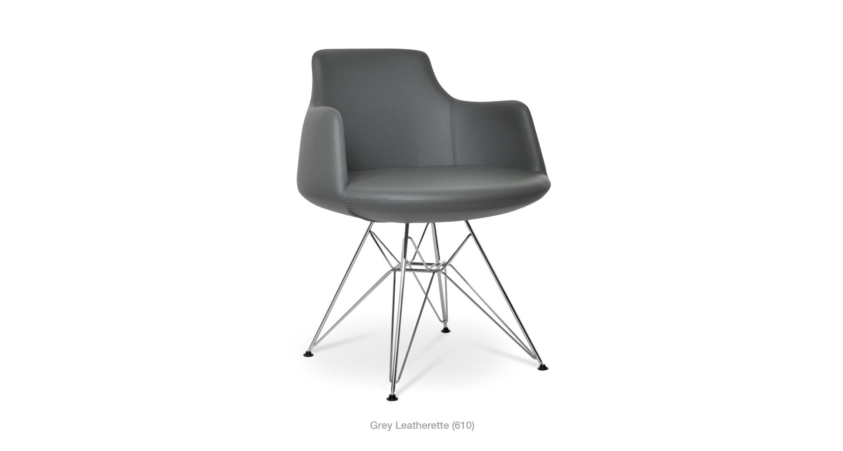 grey leatherette