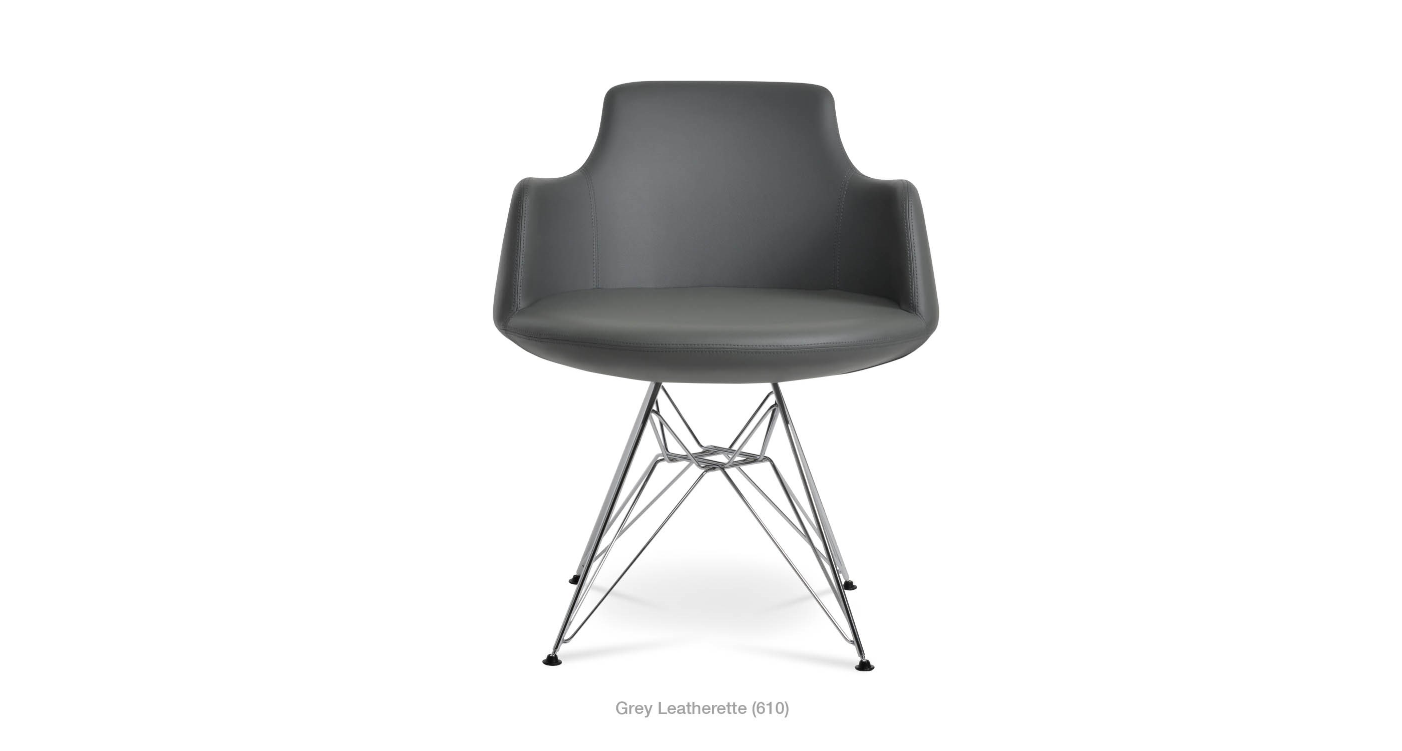 grey leatherette