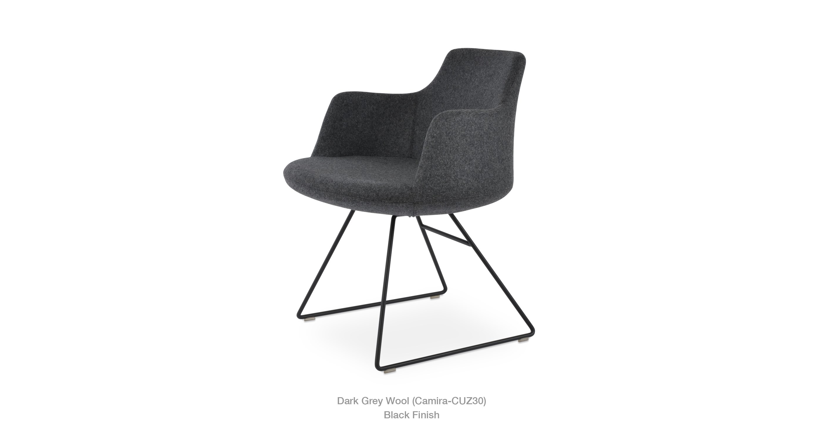 dark grey wool