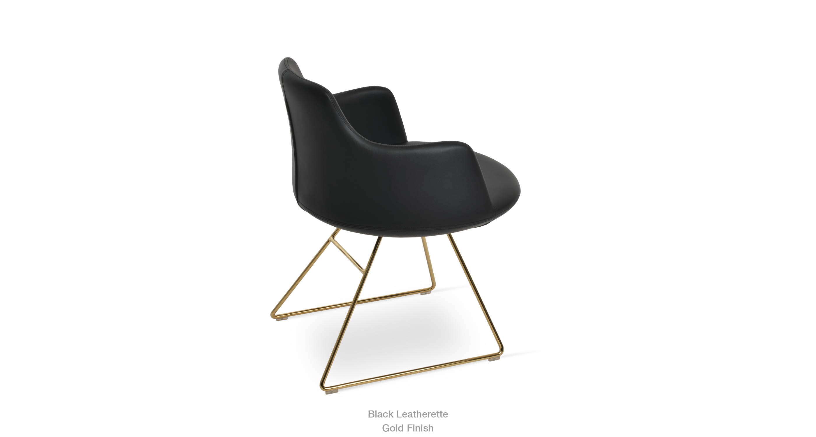 black leatherette