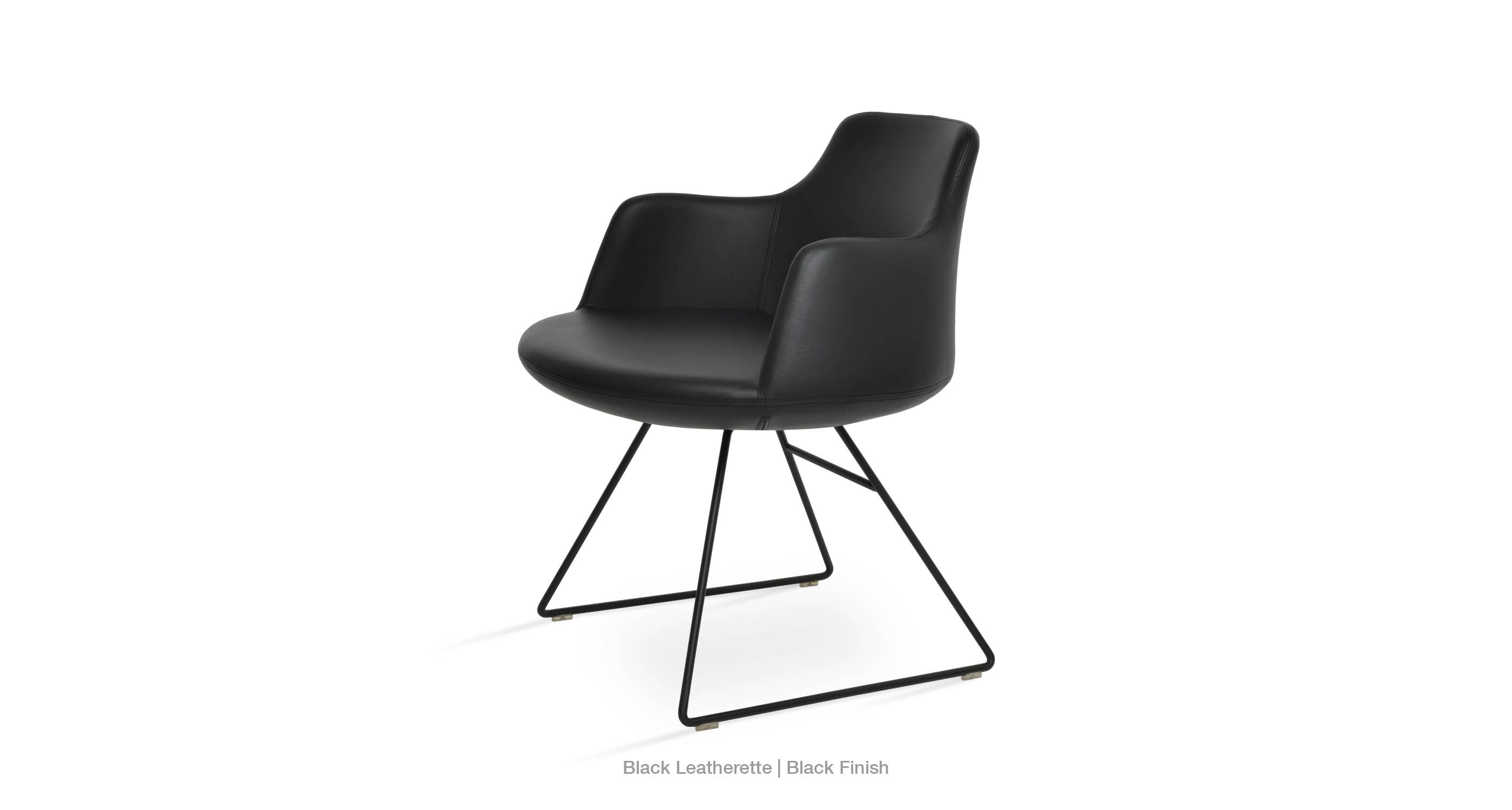 black leatherette