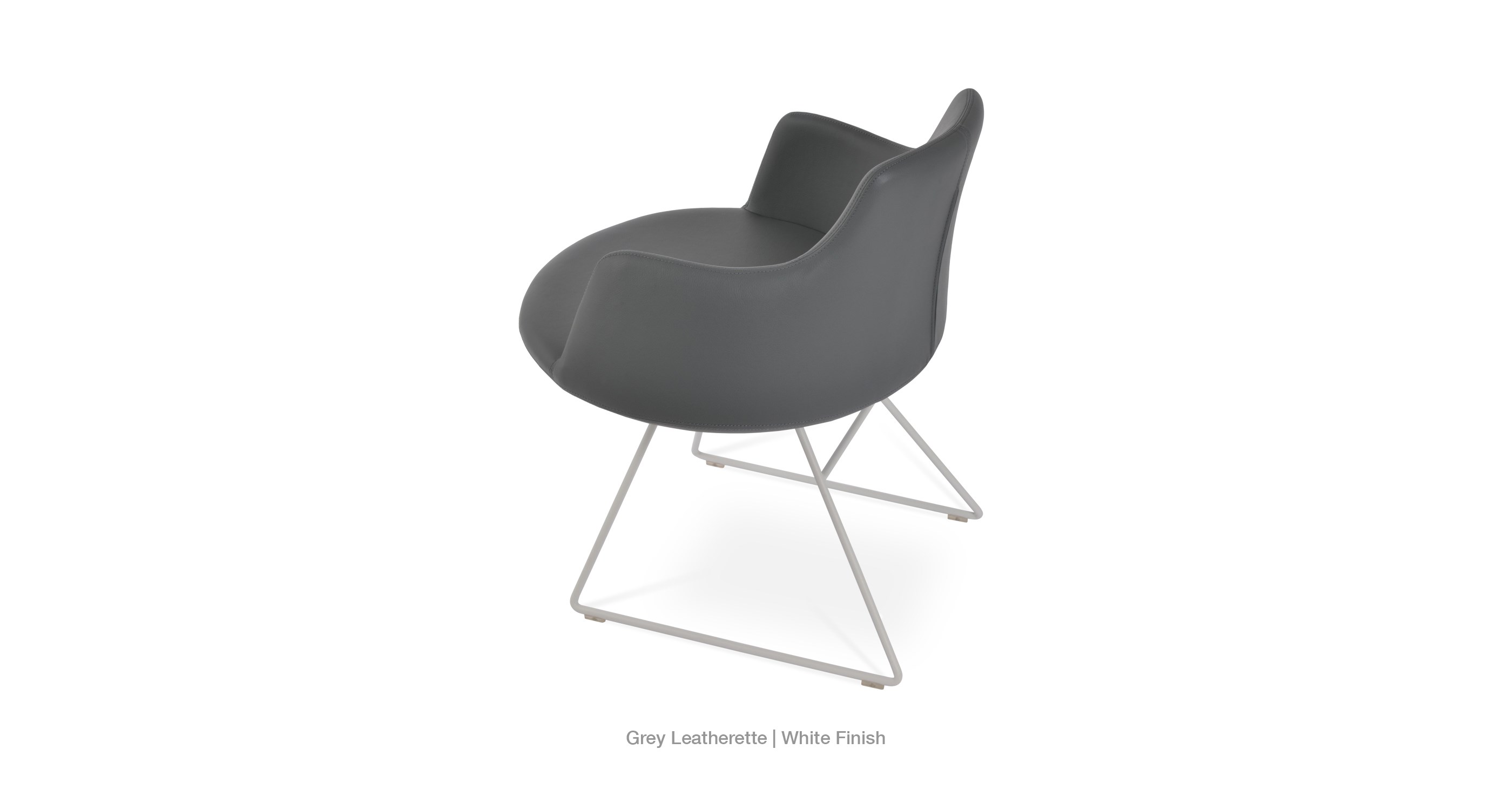 grey leatherette