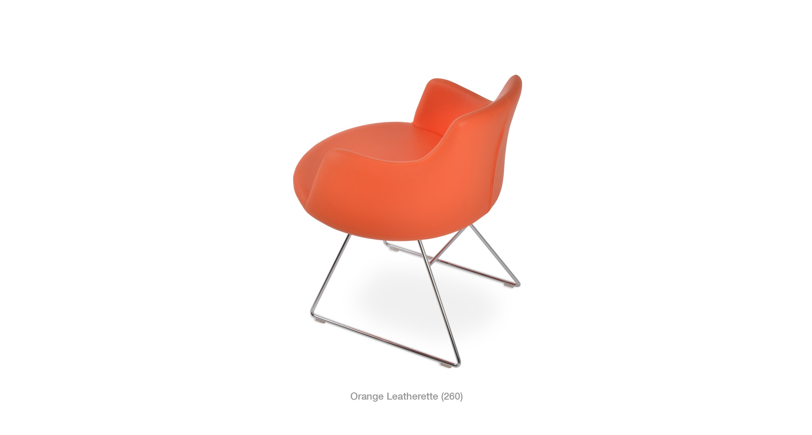 orange leatherette