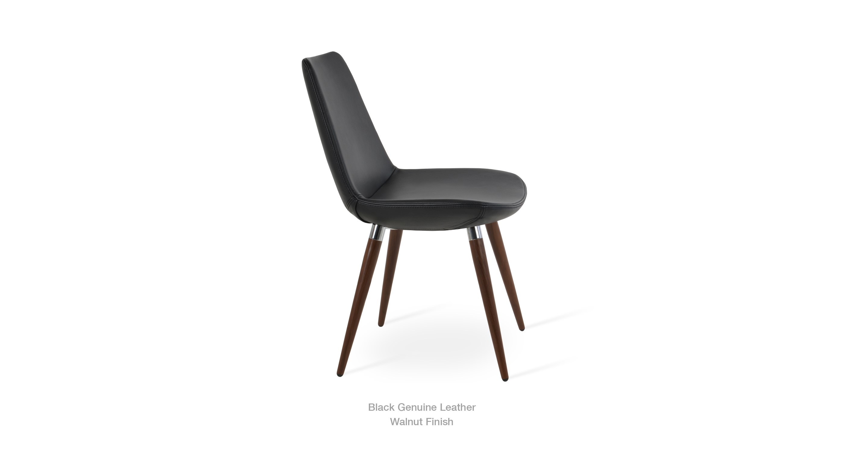 black genuine leather