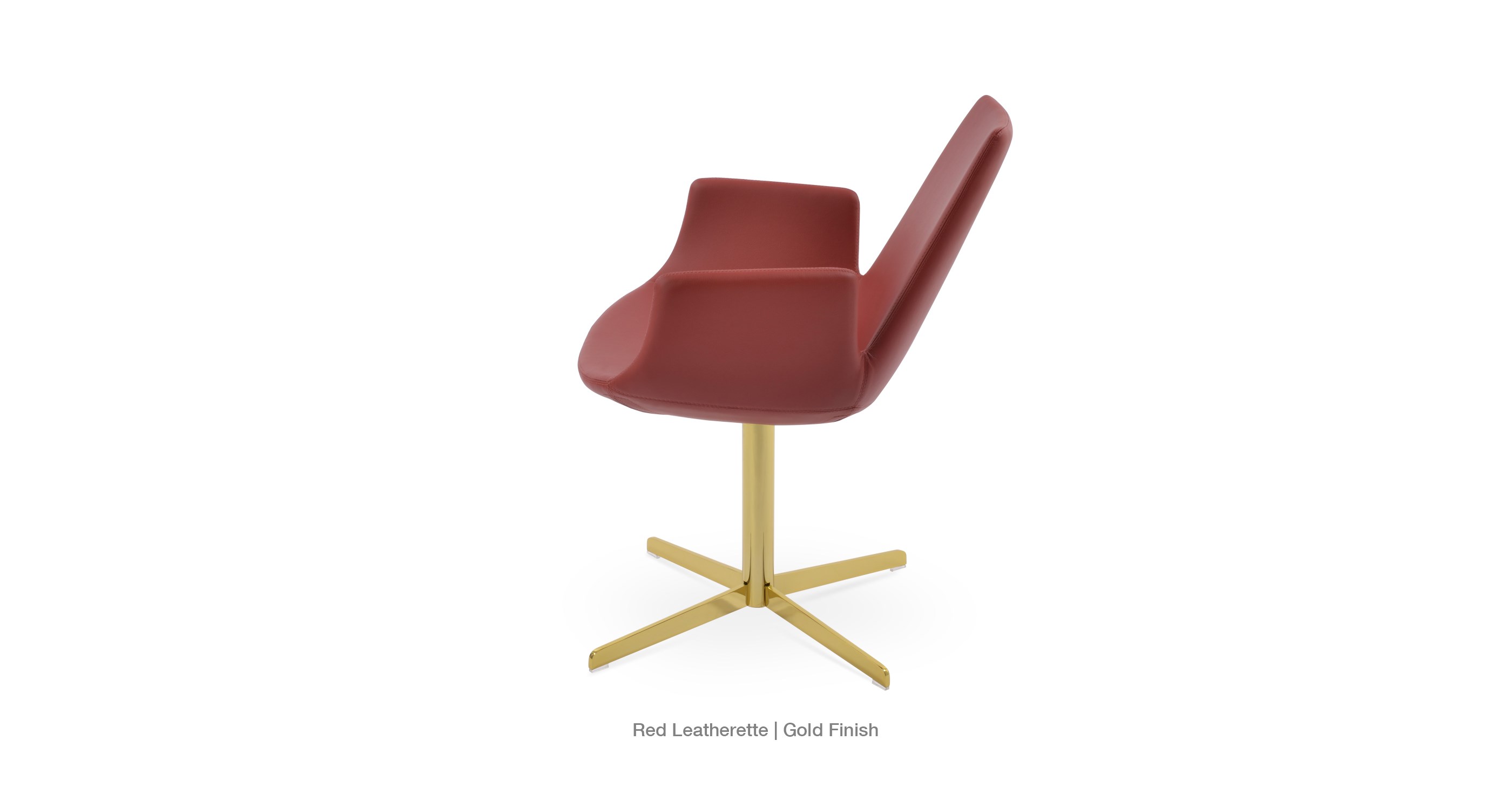 red leatherette