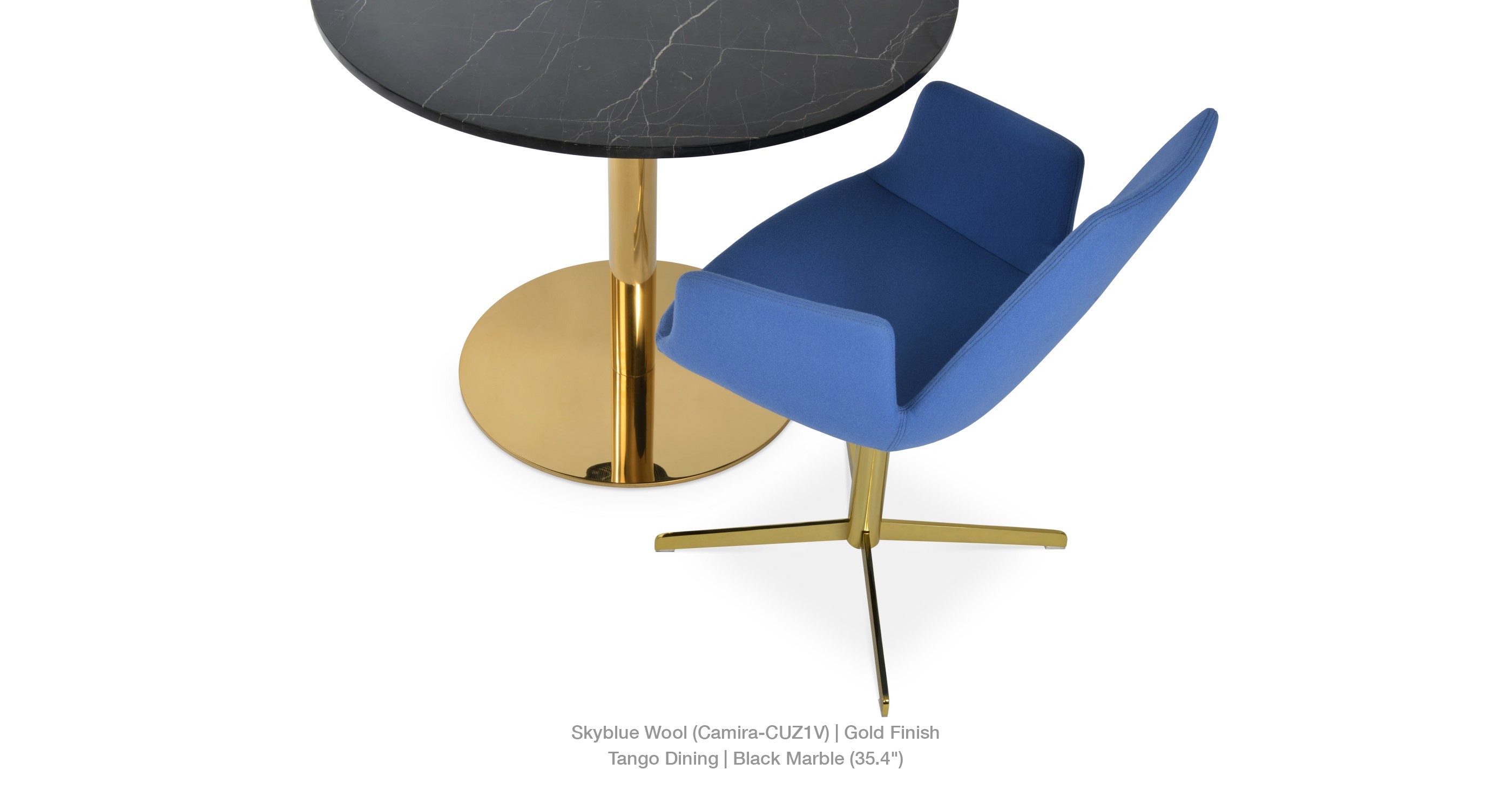 skblue camira gold - tango black marble