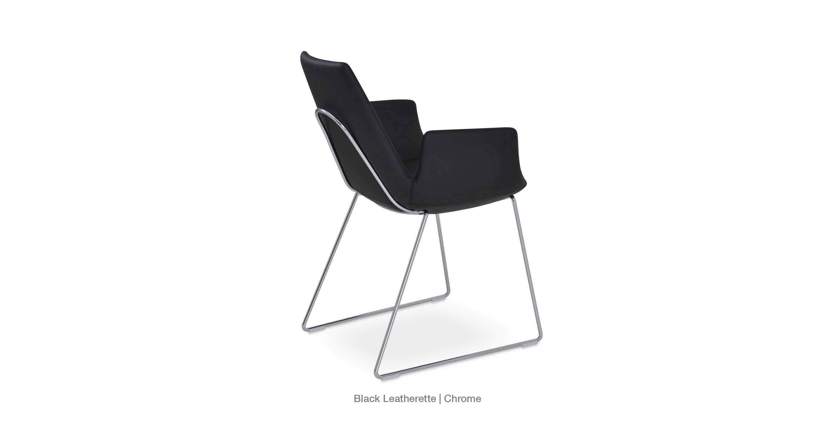 black leatherette