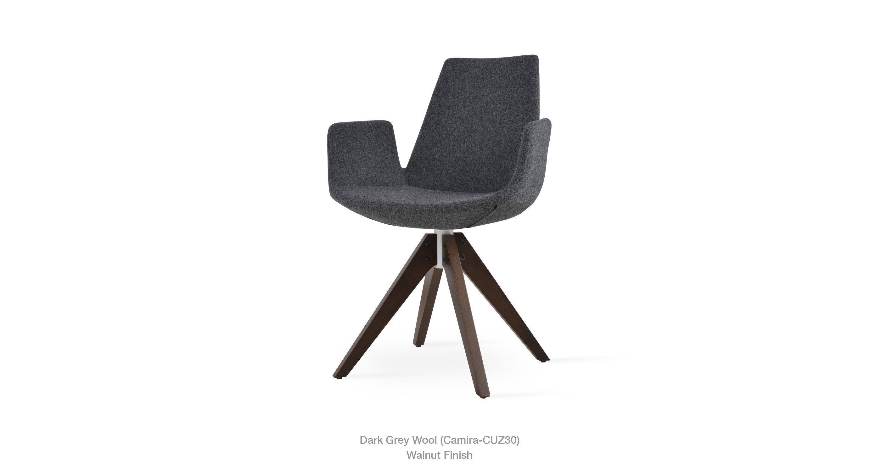 Eiffel Arm Pyramid Dark Grey Wool