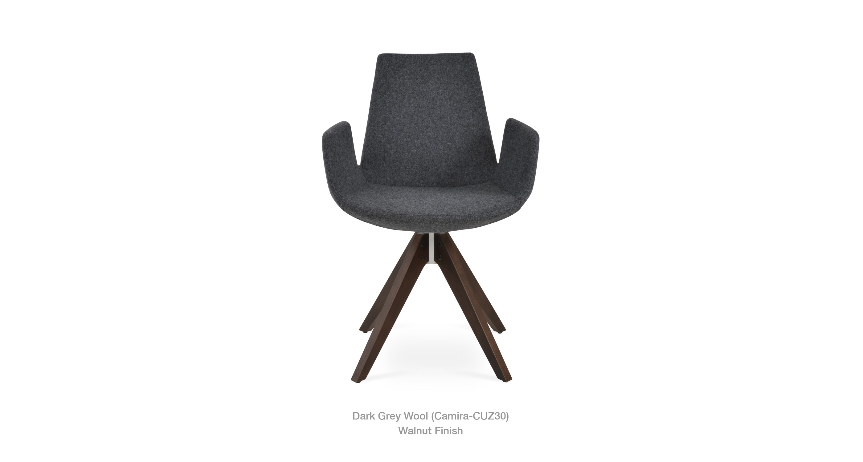 Eiffel Arm Pyramid Dark Grey Wool