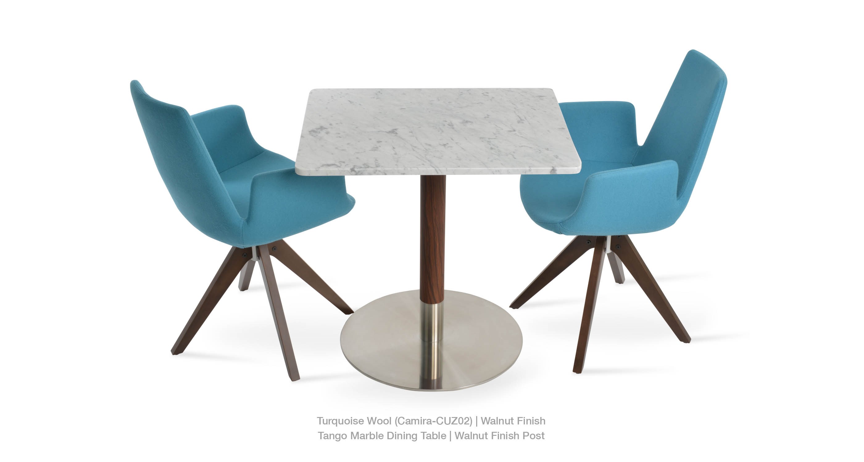 turquoise wool - tango dining