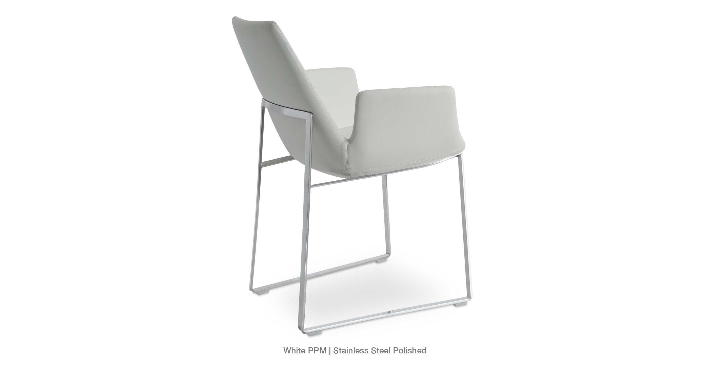 Eiffel Arm Sled White Back