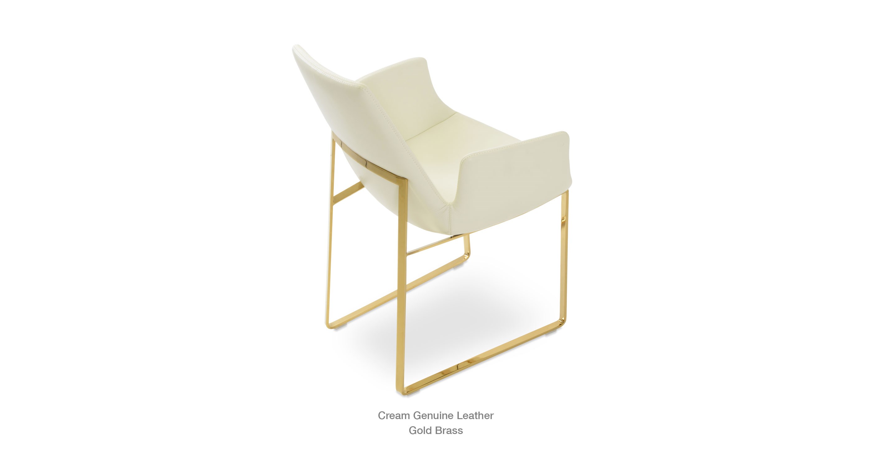 Eiffel Arm Sled Cream Gold