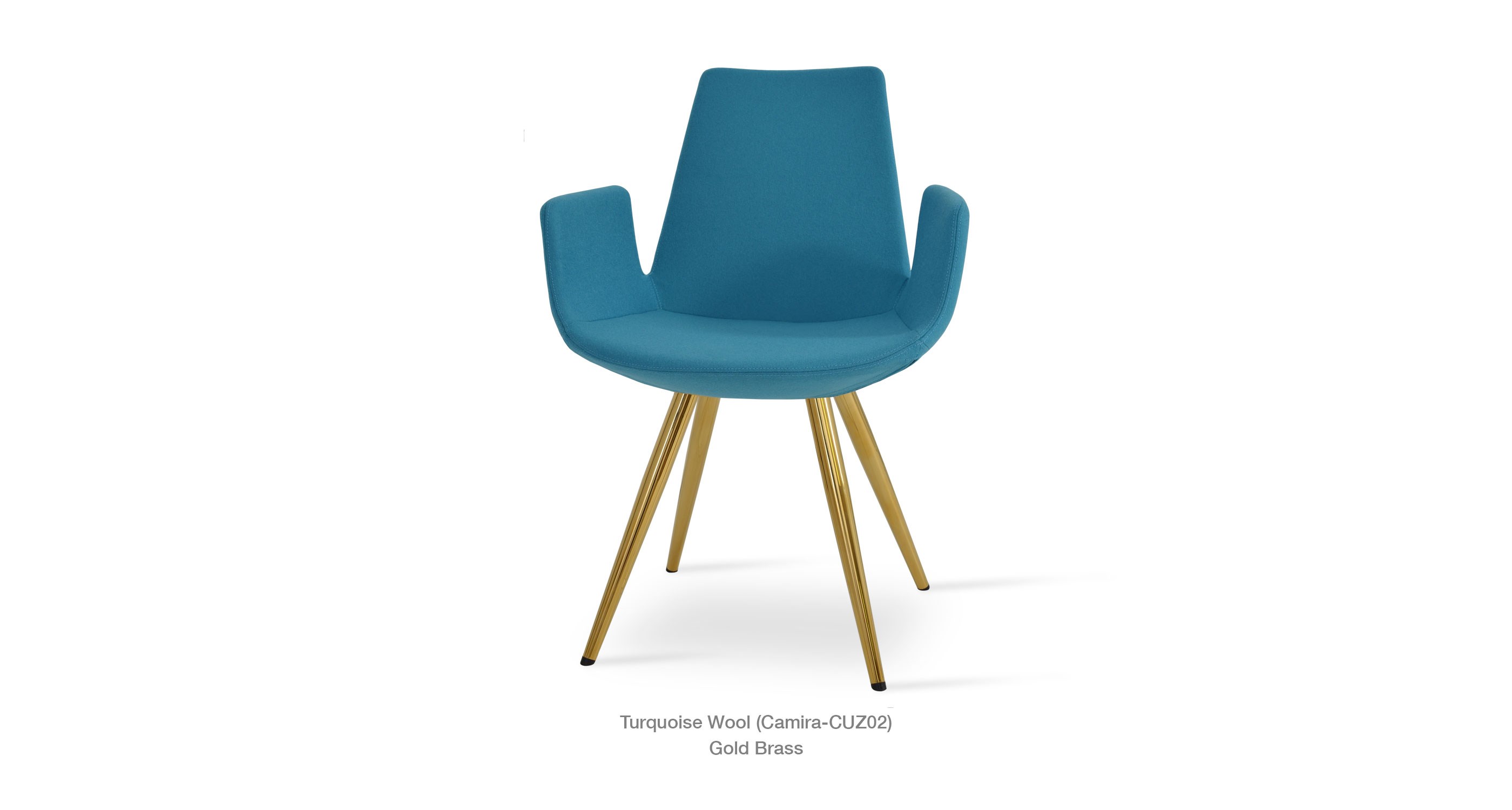 Turquoise Camira - gold