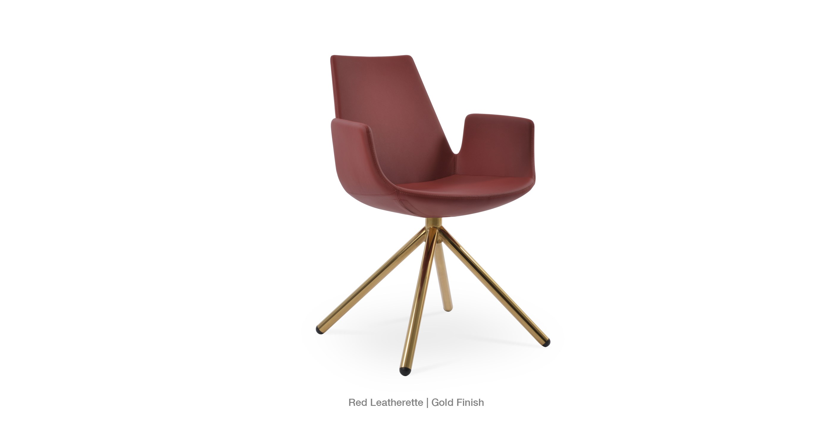 red leatherette