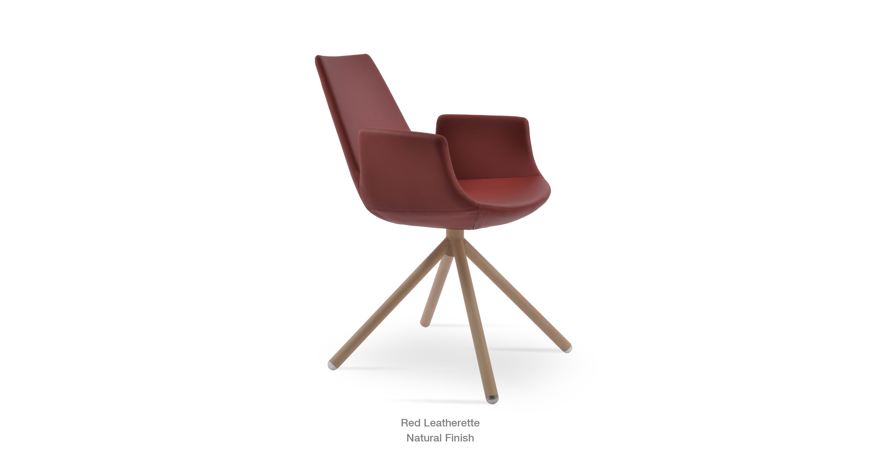 red leatherette