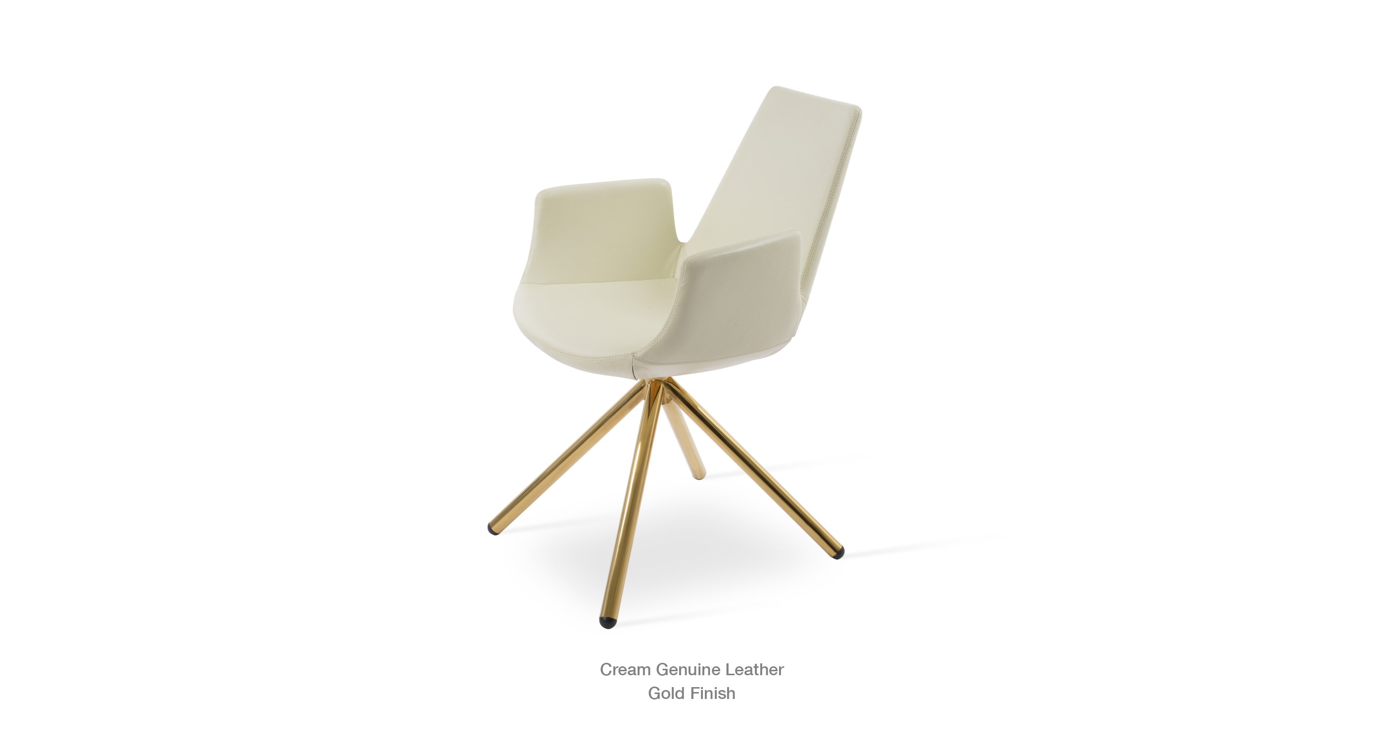 cream leather - gold