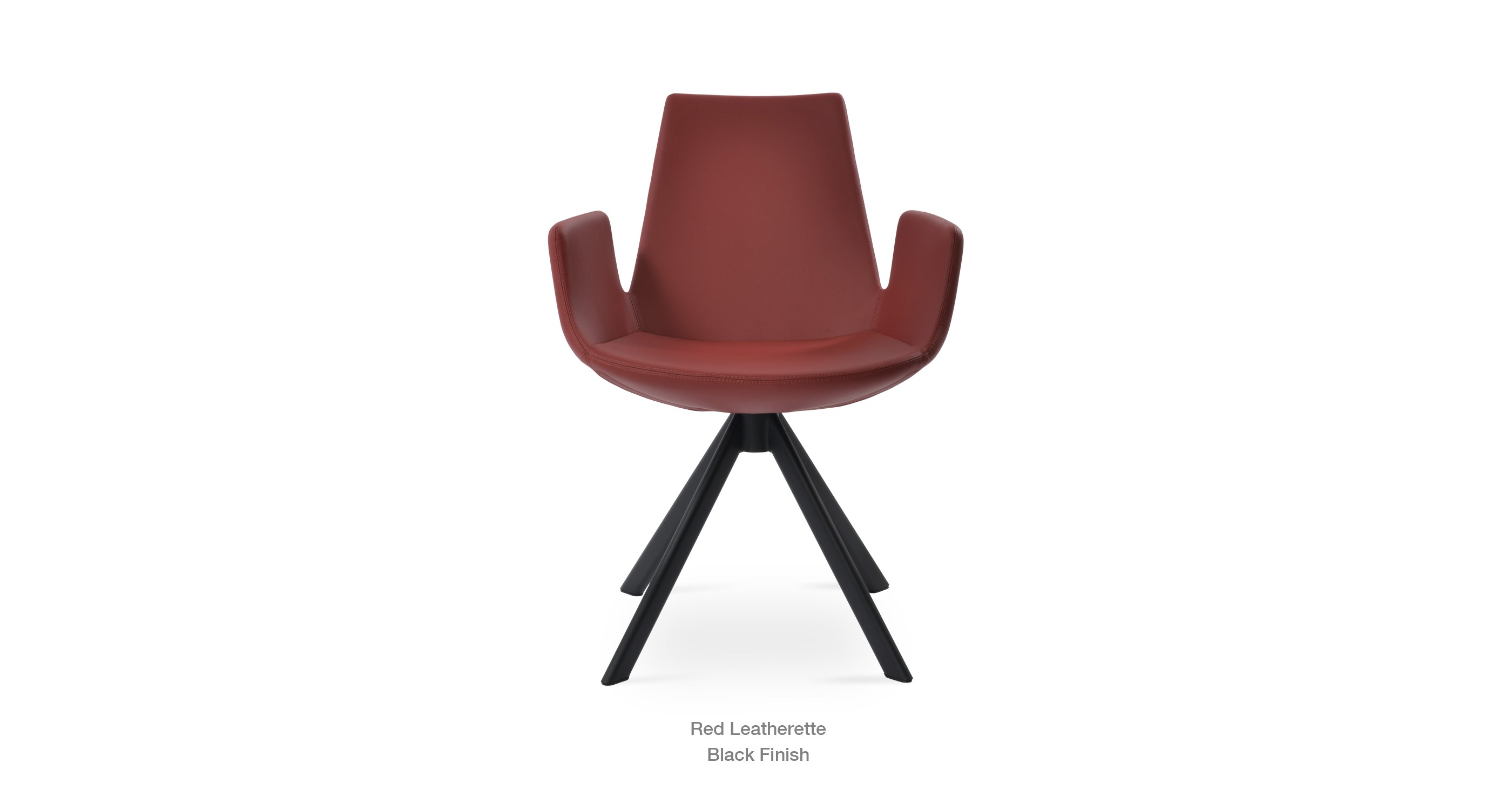 red leatherette